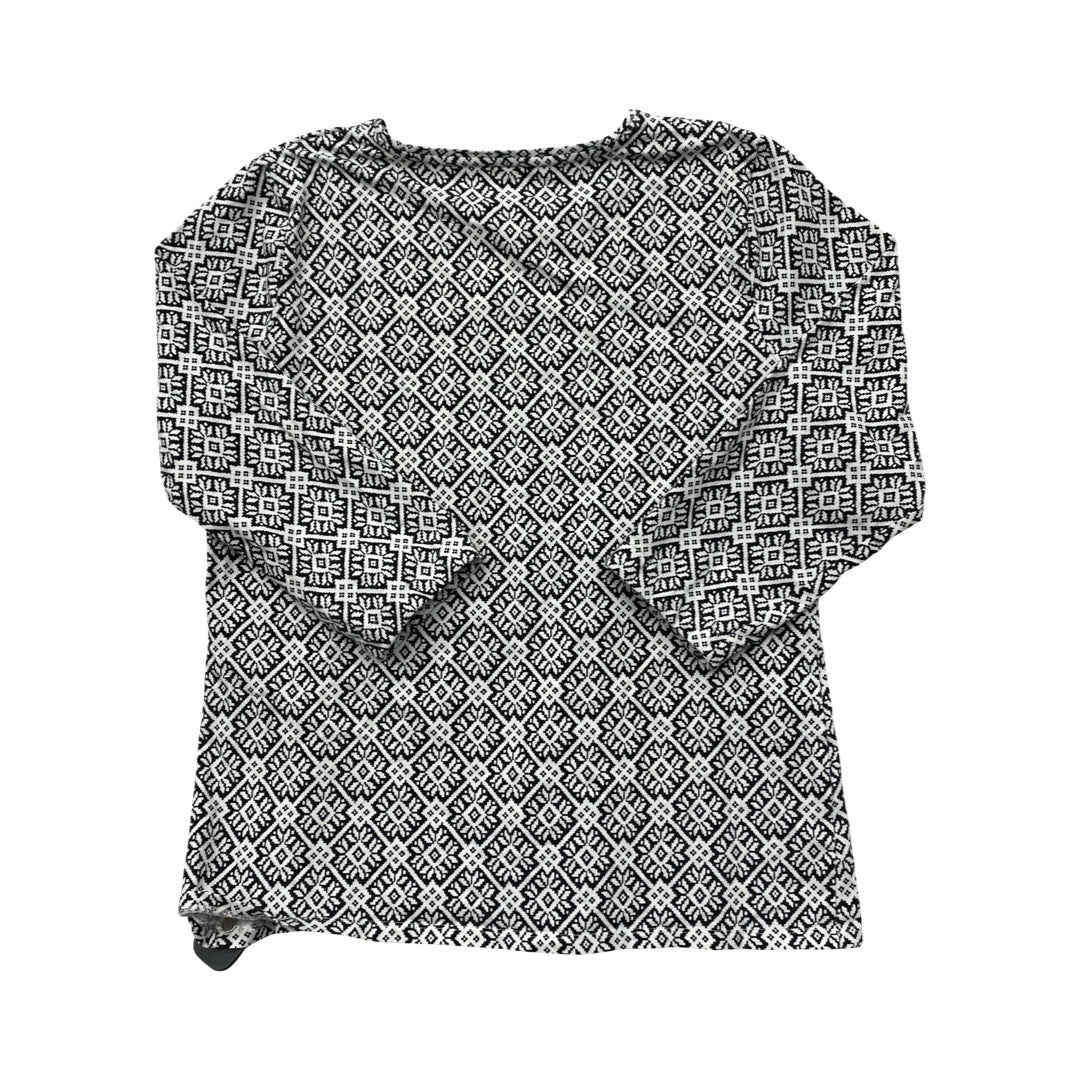 Top Ls By Talbots In Black & White, Size:Xl