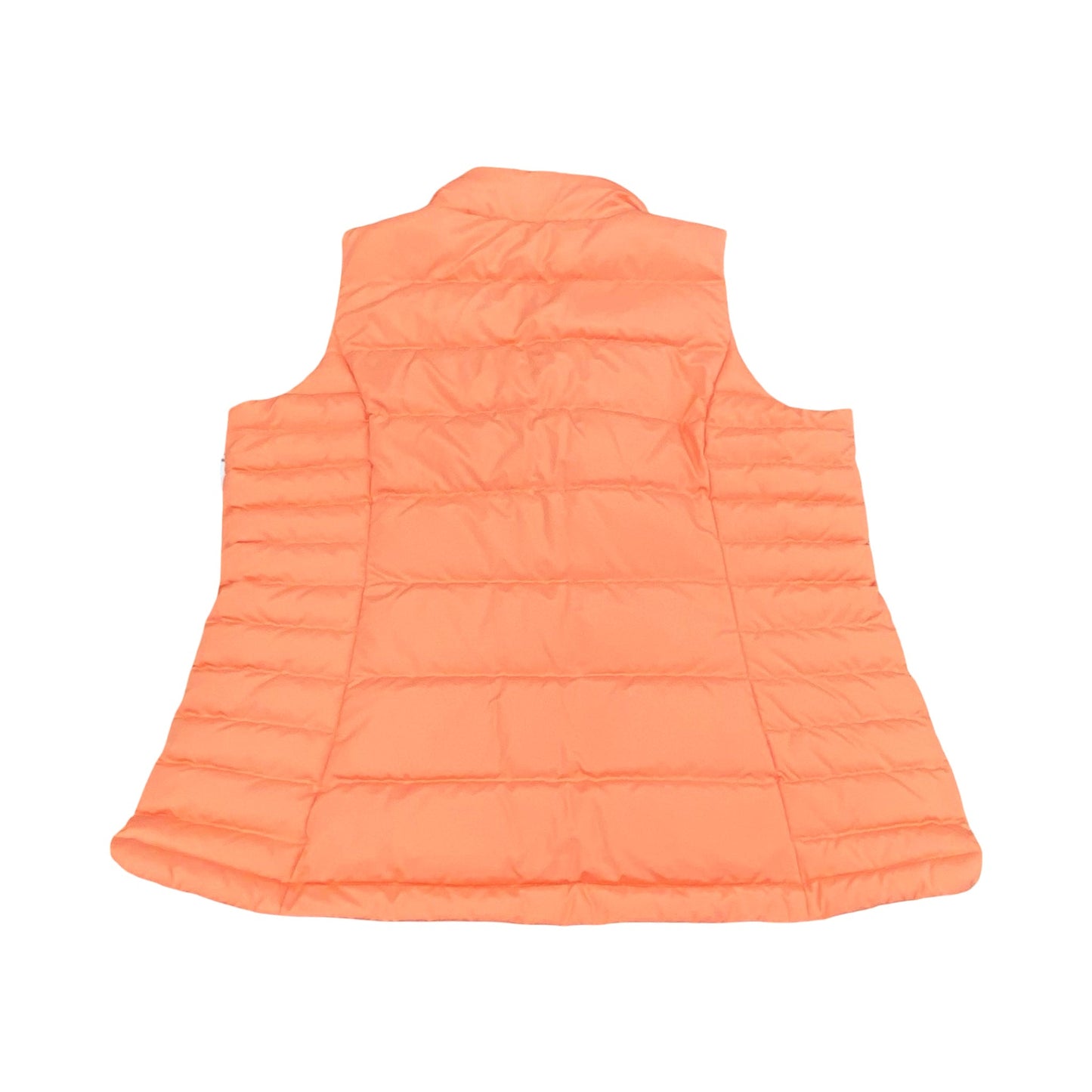 Vest Puffer & Quilted By Lands End In Orange, Size:L