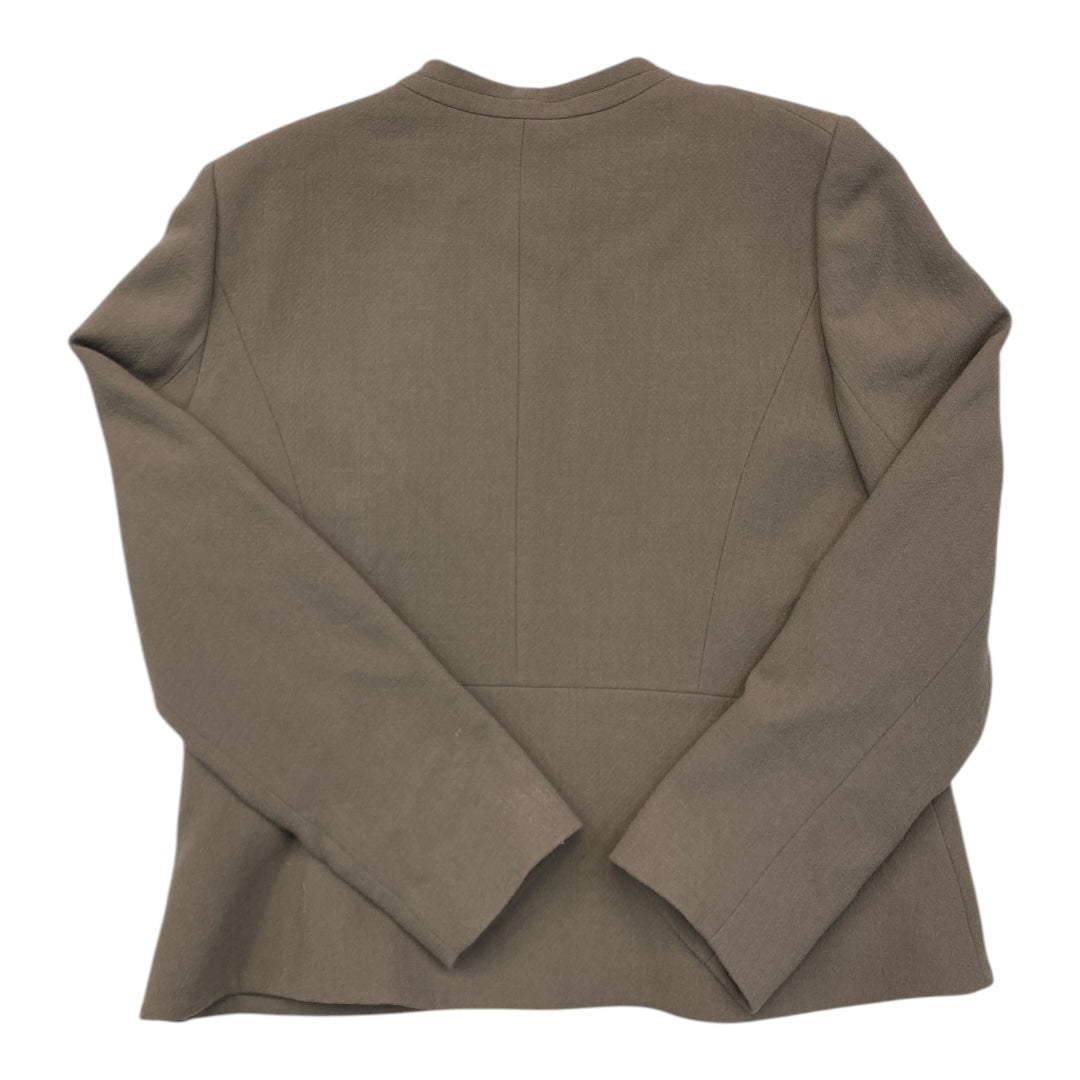 Blazer Designer By Lafayette 148 In Taupe, Size:16