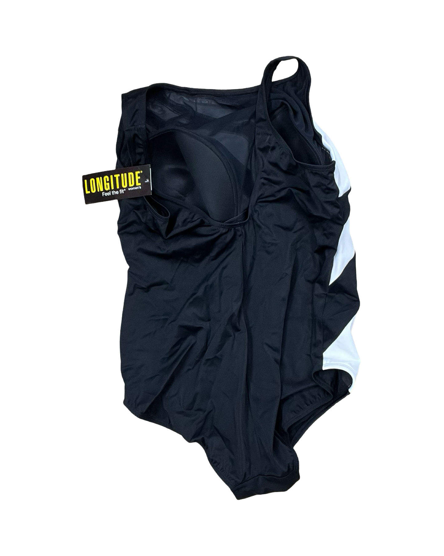 Swimsuit By Clothes Mentor In Black & White, Size:3X