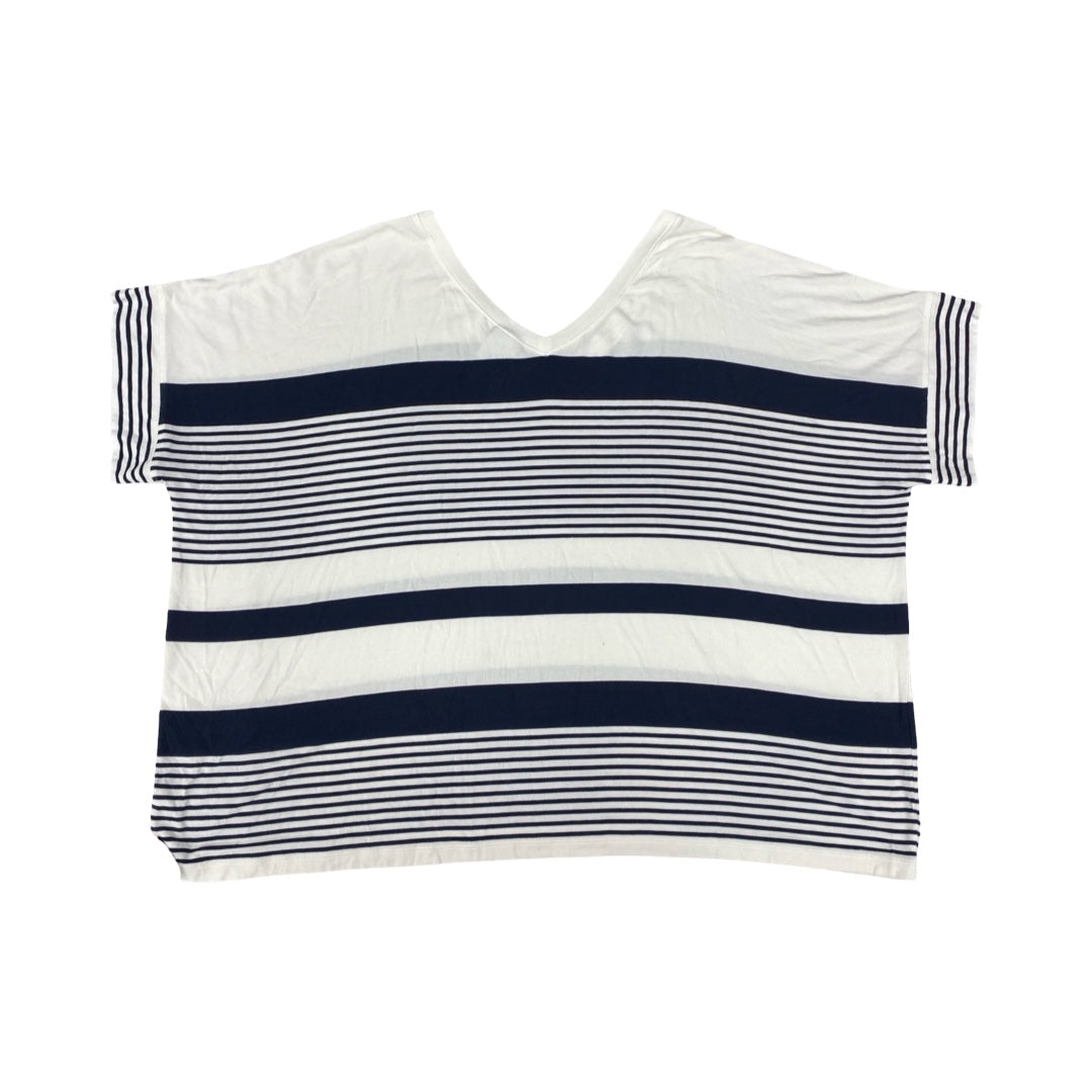 Top Ss By Cabi In Blue & White, Size:Xl