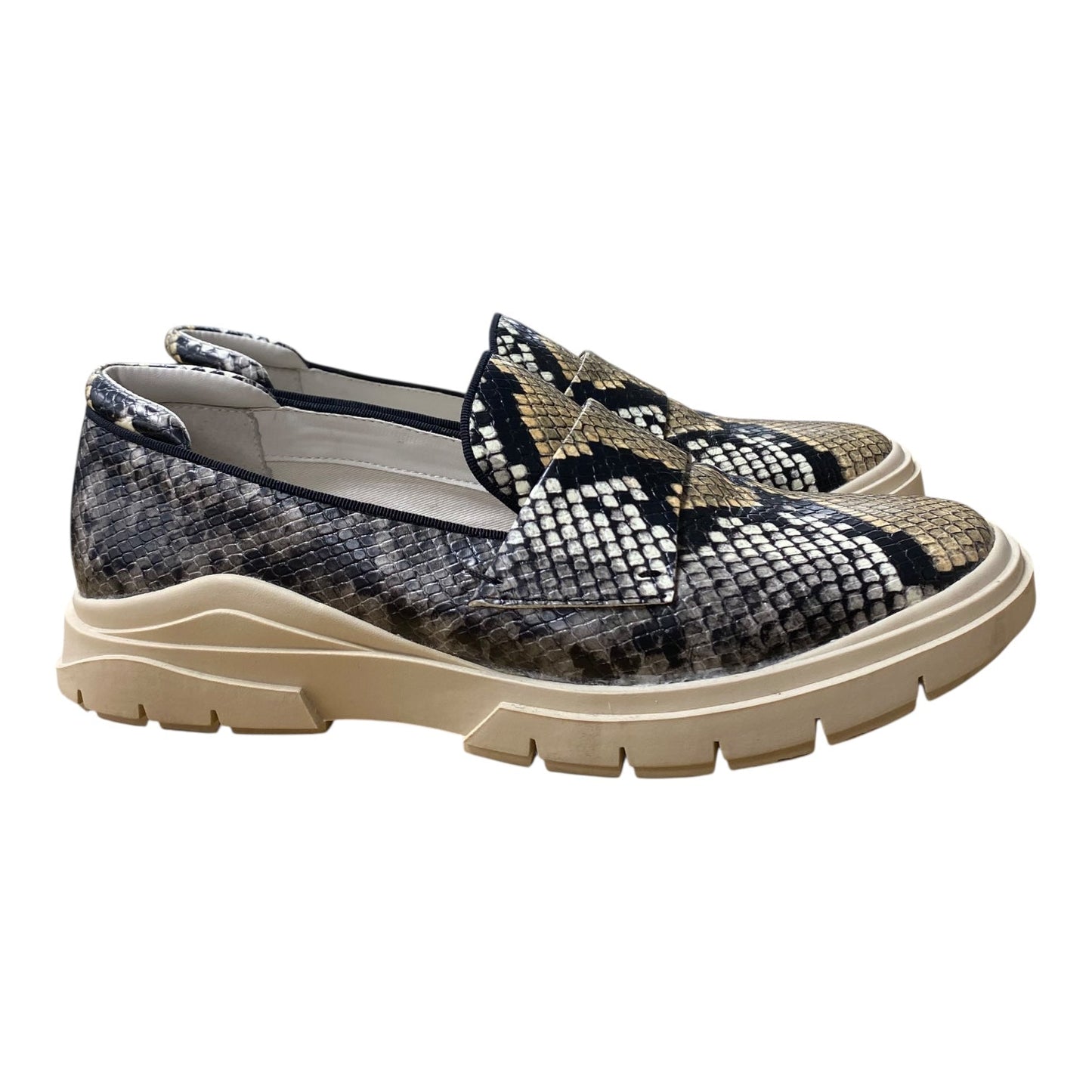 Shoes Flats By Franco Sarto In Snakeskin Print, Size:7.5