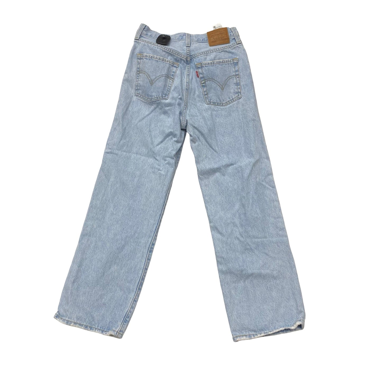 Jeans Straight By Levis In Blue Denim, Size:2