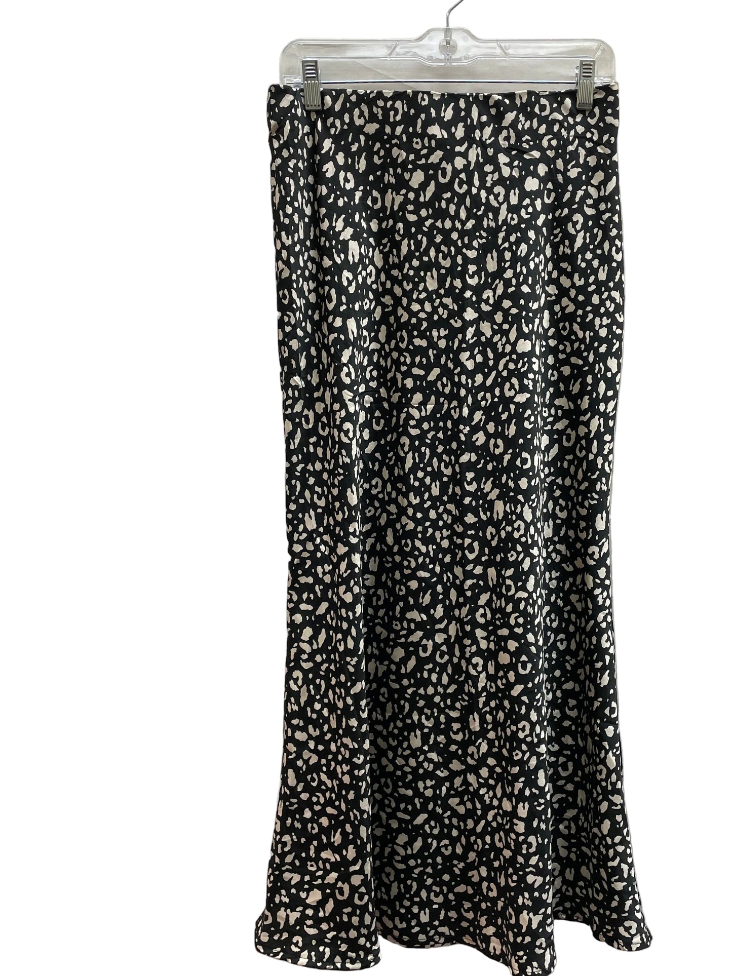 Skirt Maxi By Peach In Black & Cream, Size:M