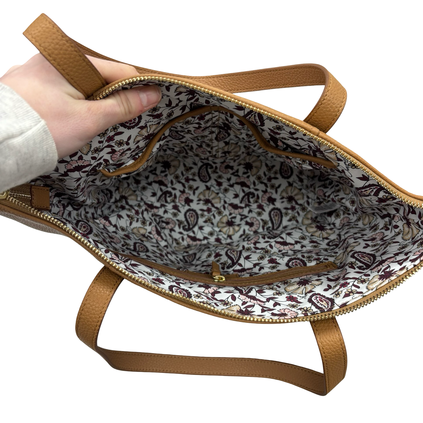 Handbag By Vera Bradley In Brown, Size:Large