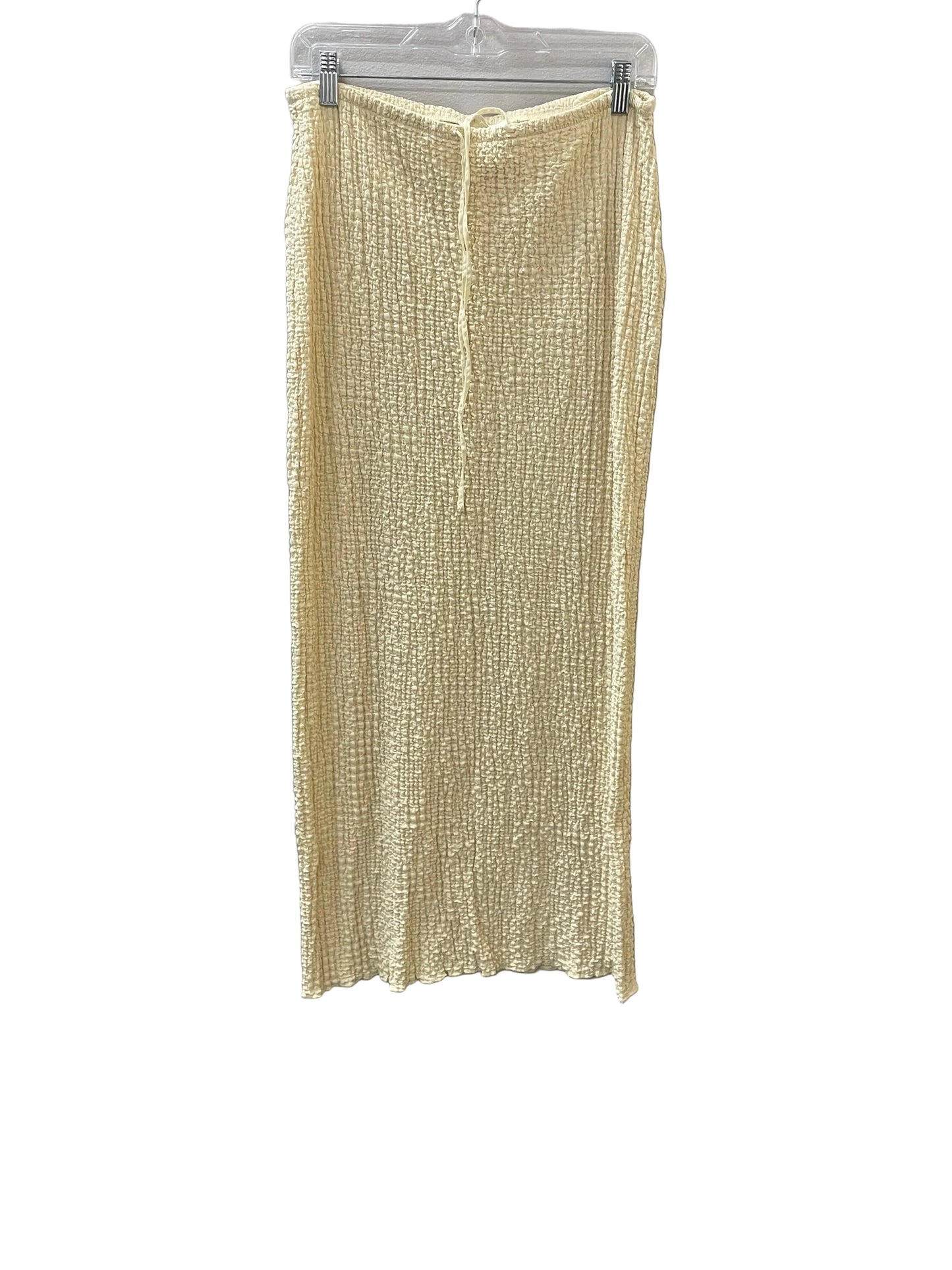 Skirt Maxi By Zara In Cream, Size:L