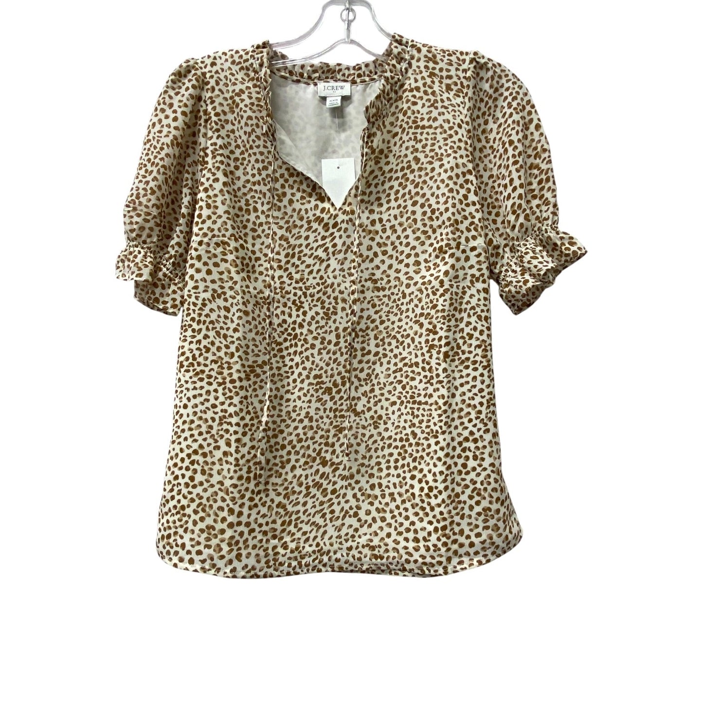 Top Ss By J. Crew In Animal Print, Size:Xxs