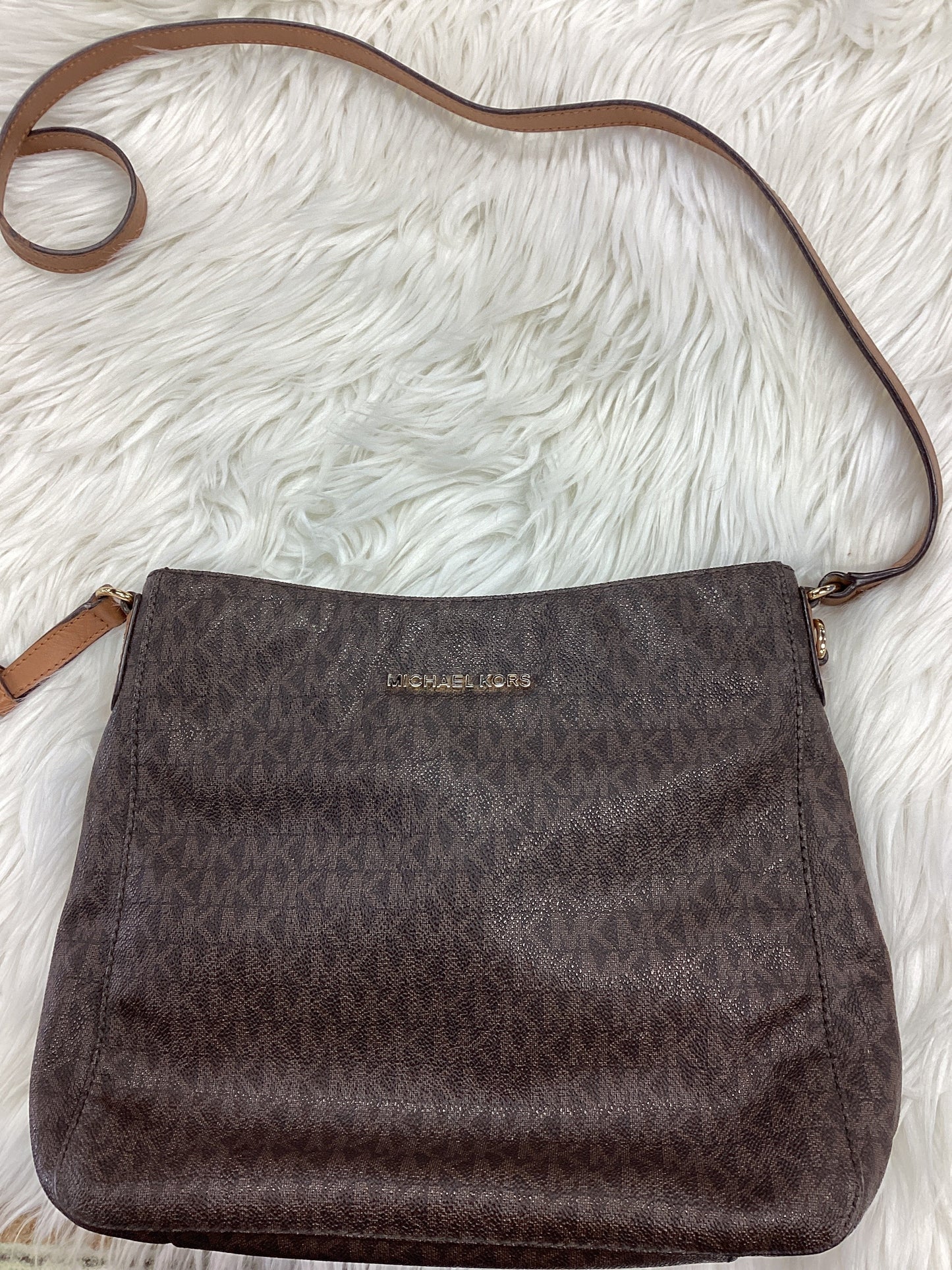 Handbag By Michael Kors In Brown, Size:Medium