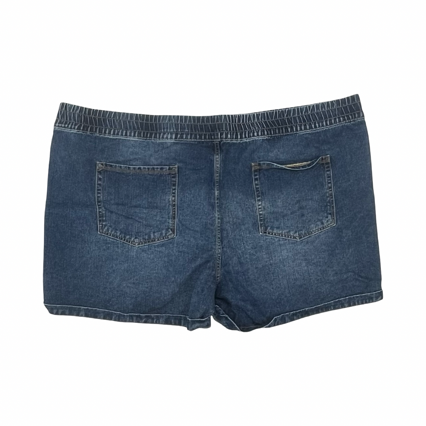 Shorts By Terra & Sky In Blue Denim, Size:4X