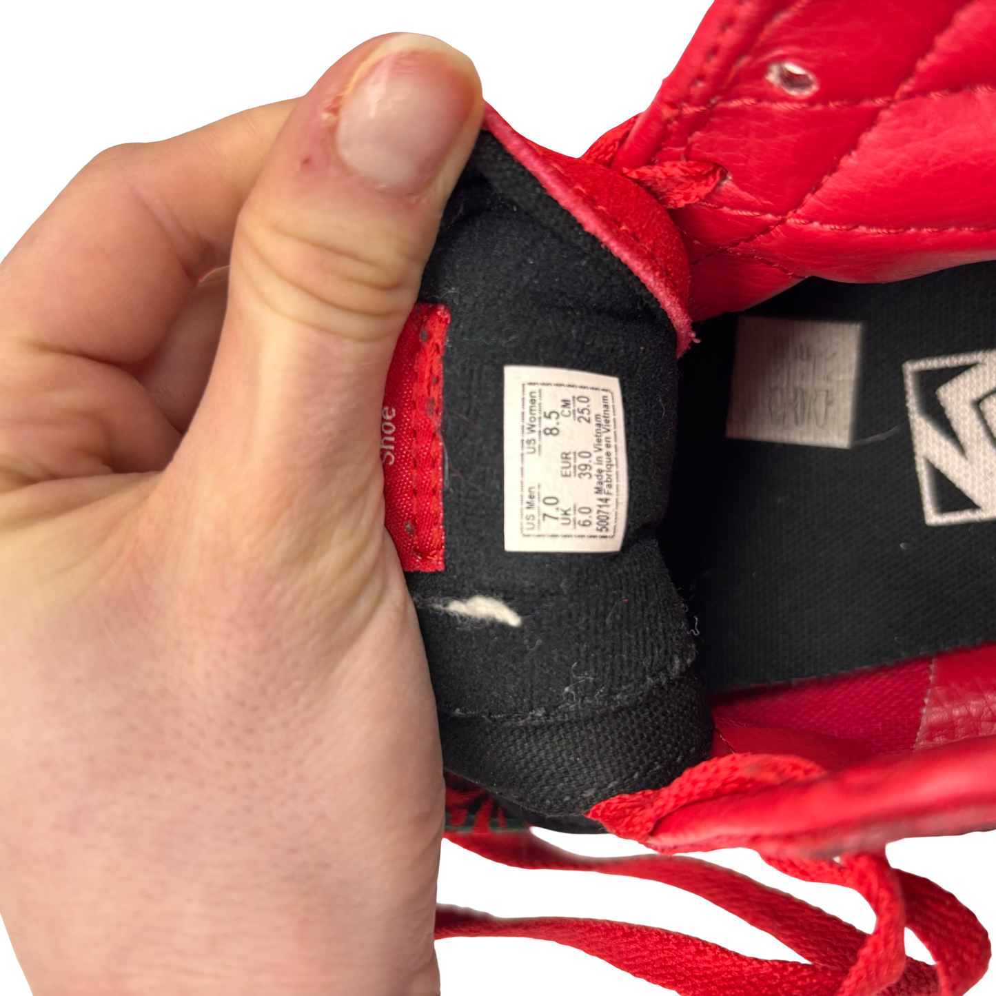 Shoes Sneakers By Vans In Red, Size:8.5