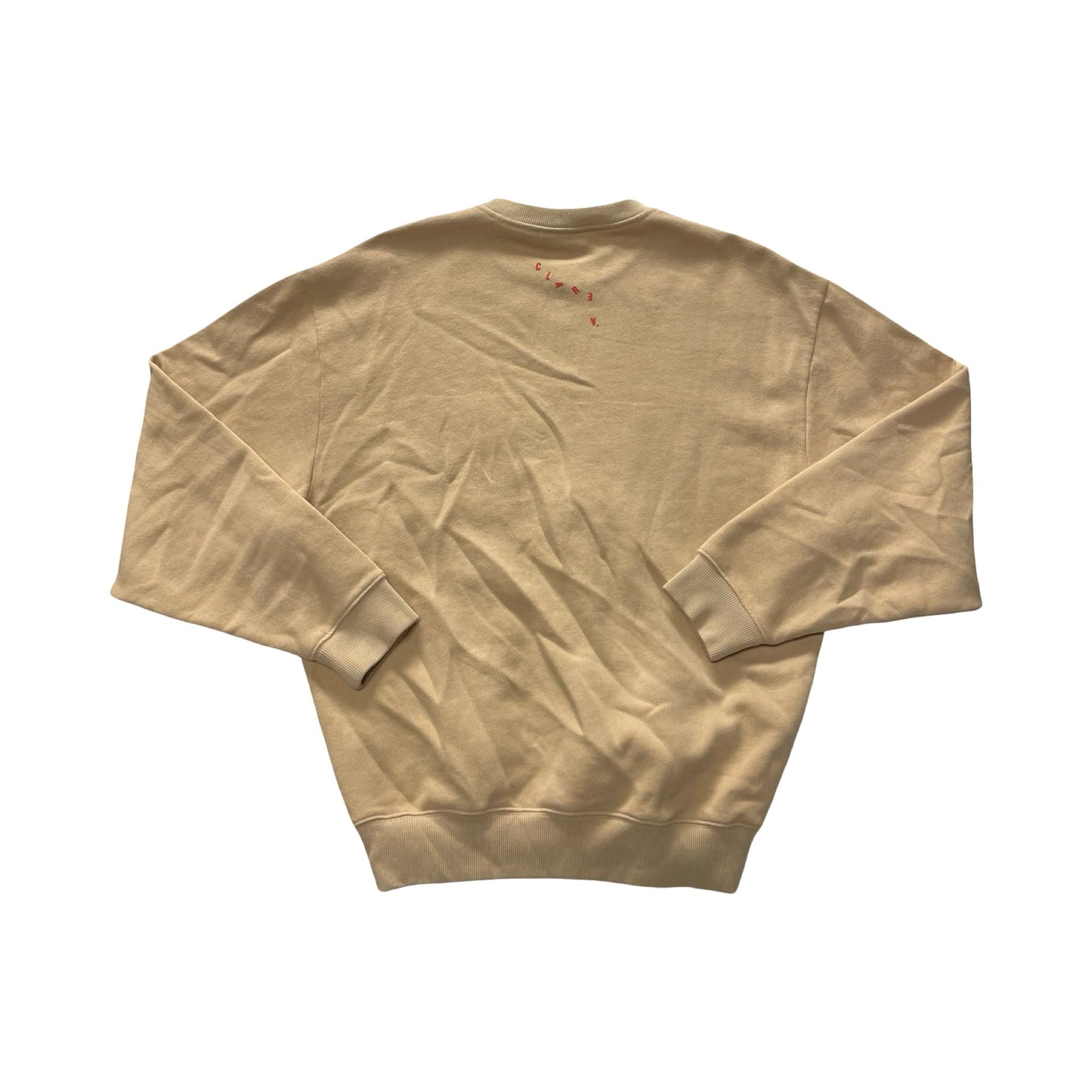 Sweatshirt Crewneck By Clare V. In Tan, Size:Xs