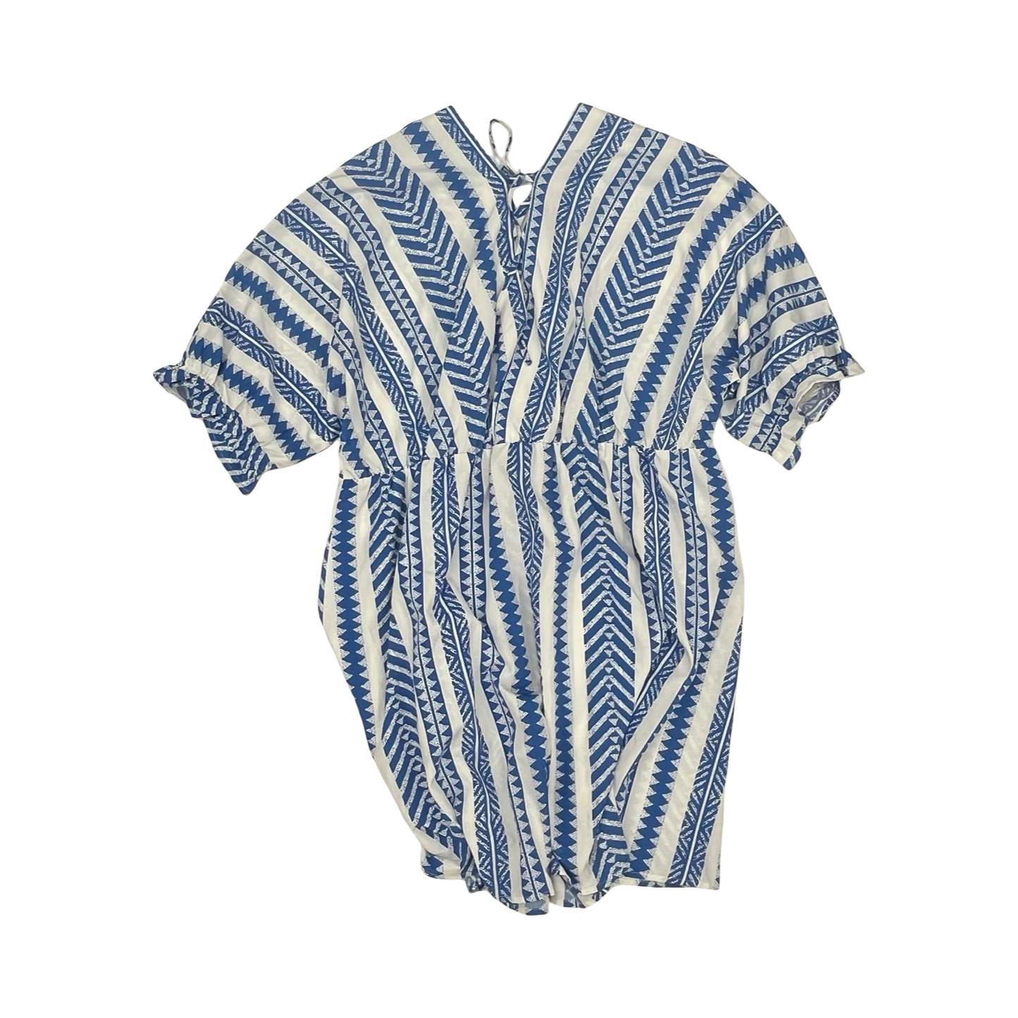 Dress Casual Short By Shein In Blue & White, Size:4X
