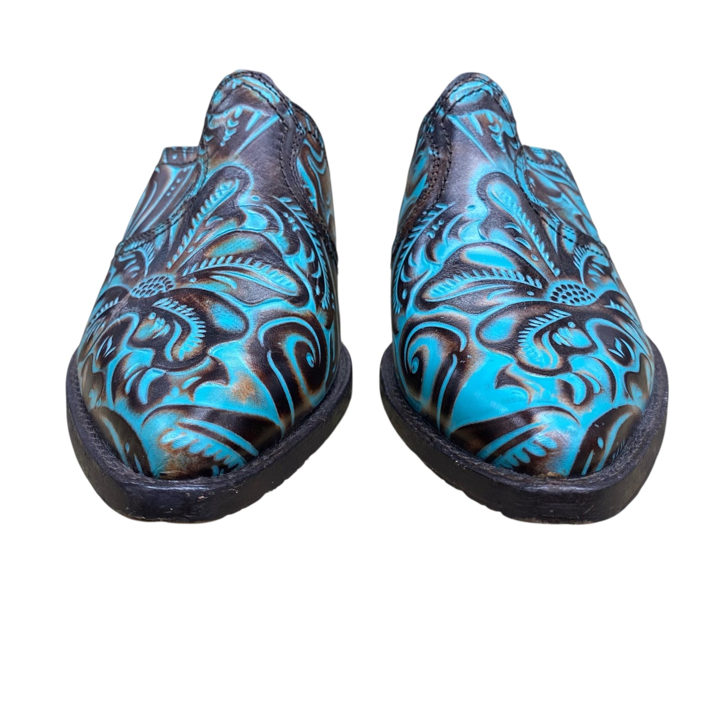 Shoes Designer By Patricia Nash In Blue & Brown, Size:8.5