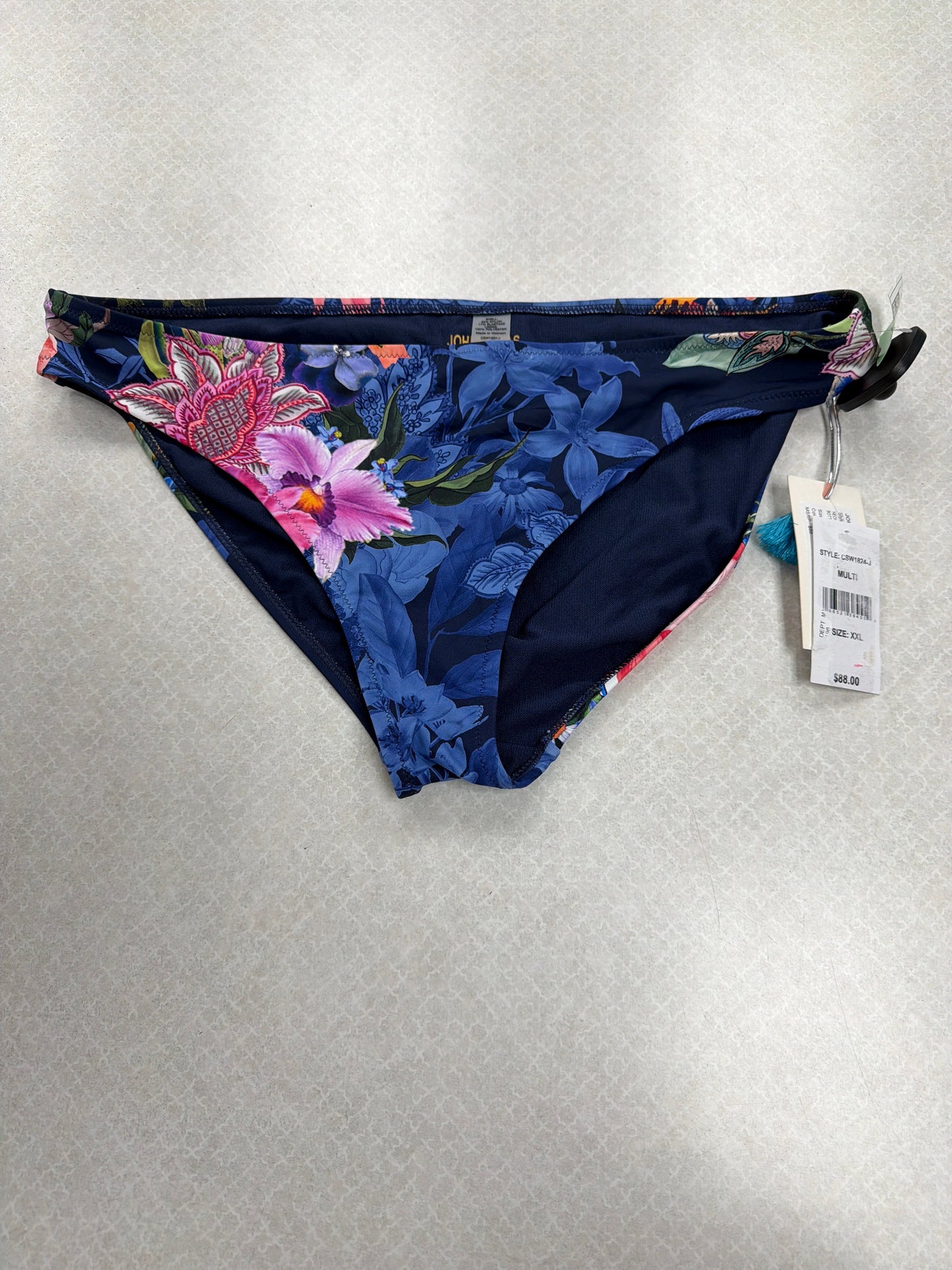 Swimsuit Bottom By Johnny Was In Floral Print, Size:Xxl