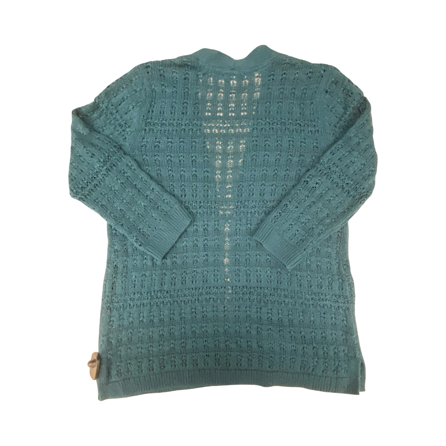 Sweater Cardigan By J. Jill In Teal, Size:S