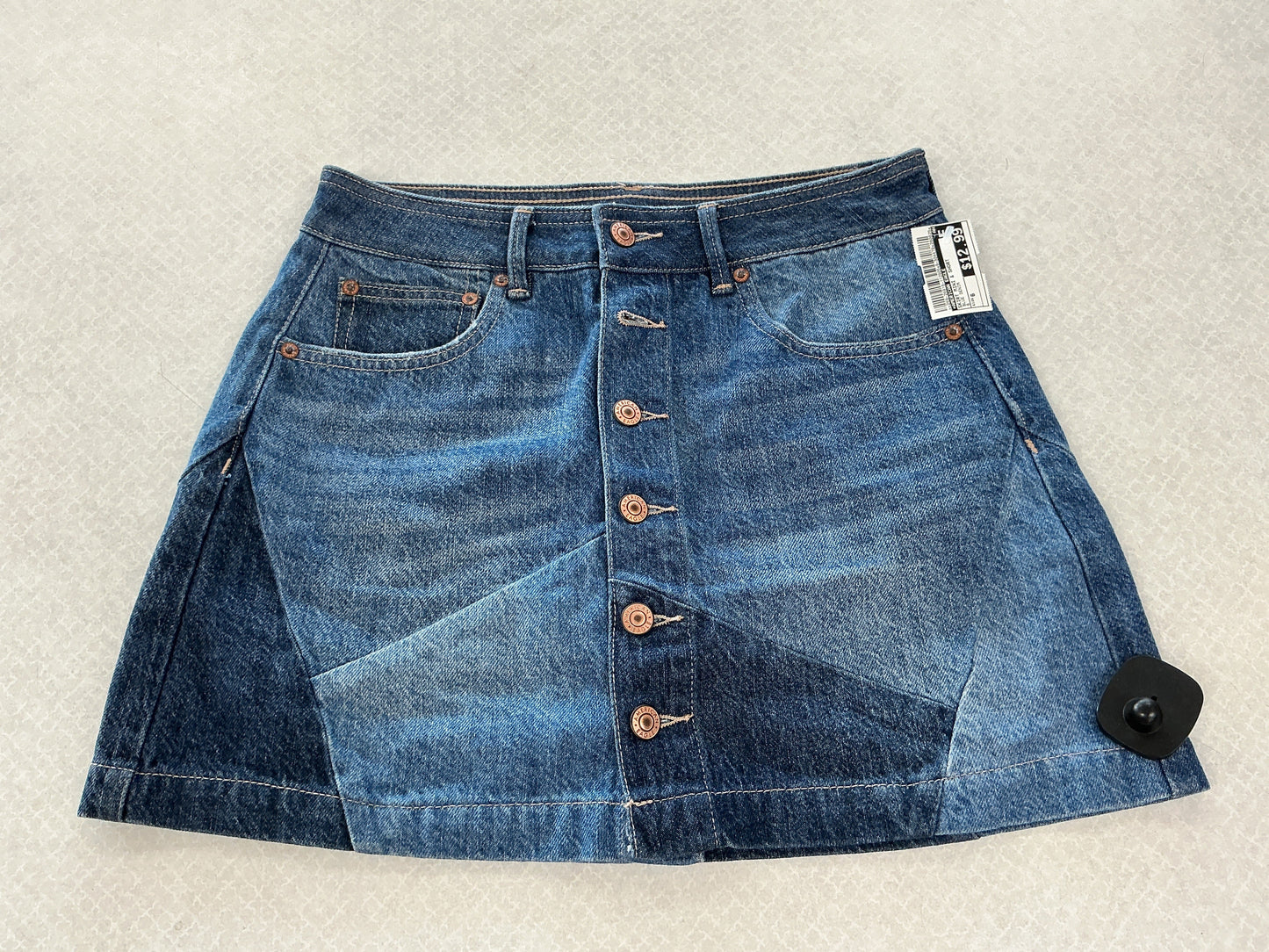 Skirt Mini & Short By American Eagle In Blue Denim, Size:6
