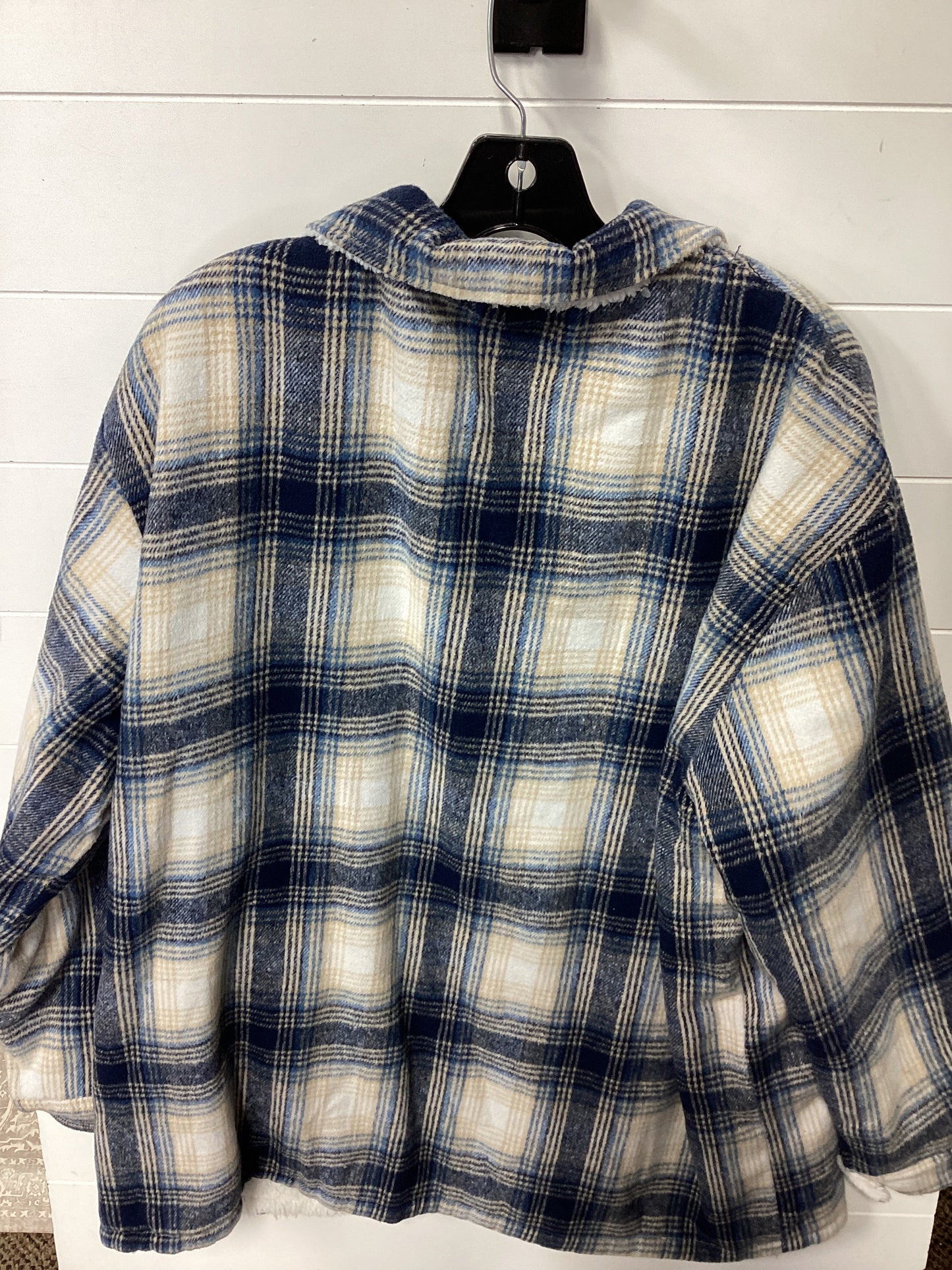 Jacket Fleece By Chicsoul In Blue, Size:3X