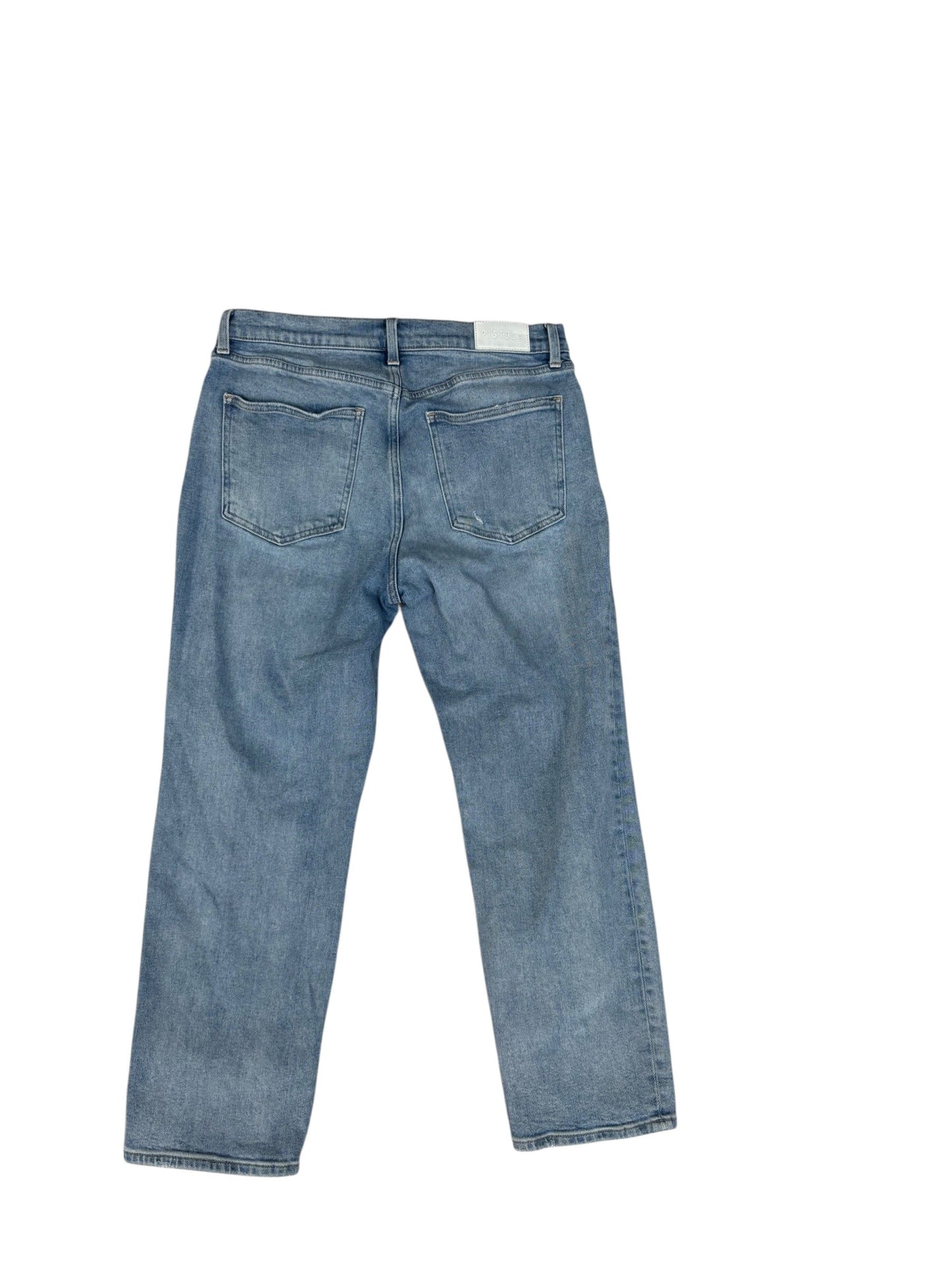 Jeans Straight By Pistola In Blue Denim, Size:10