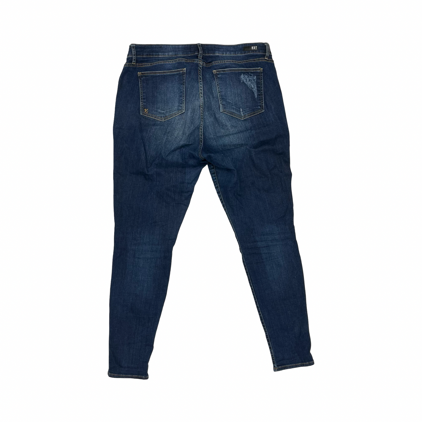 Jeans Skinny By Kut In Blue Denim, Size:18