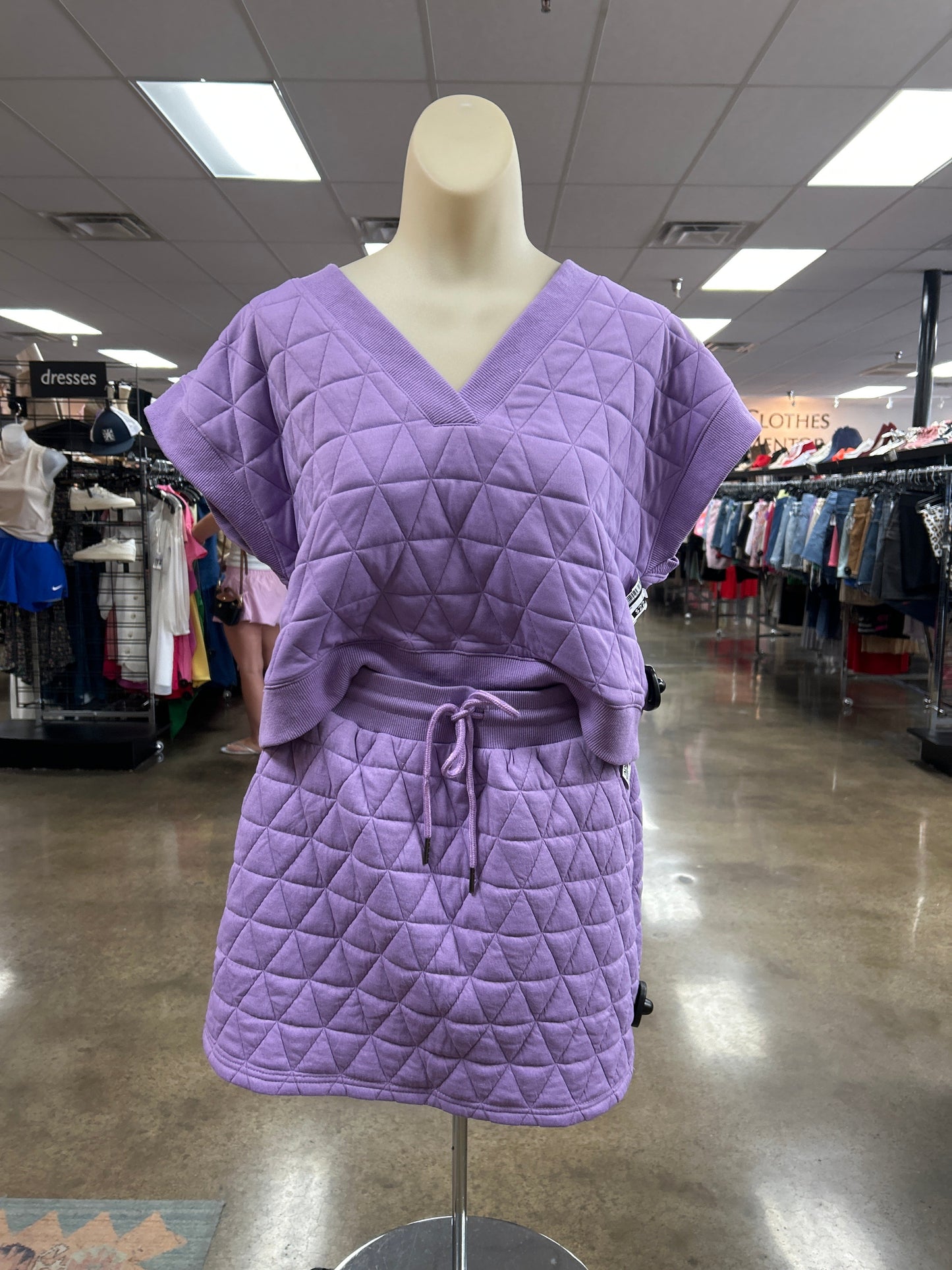 Skirt Set 2Pc By Entro In Purple, Size:S