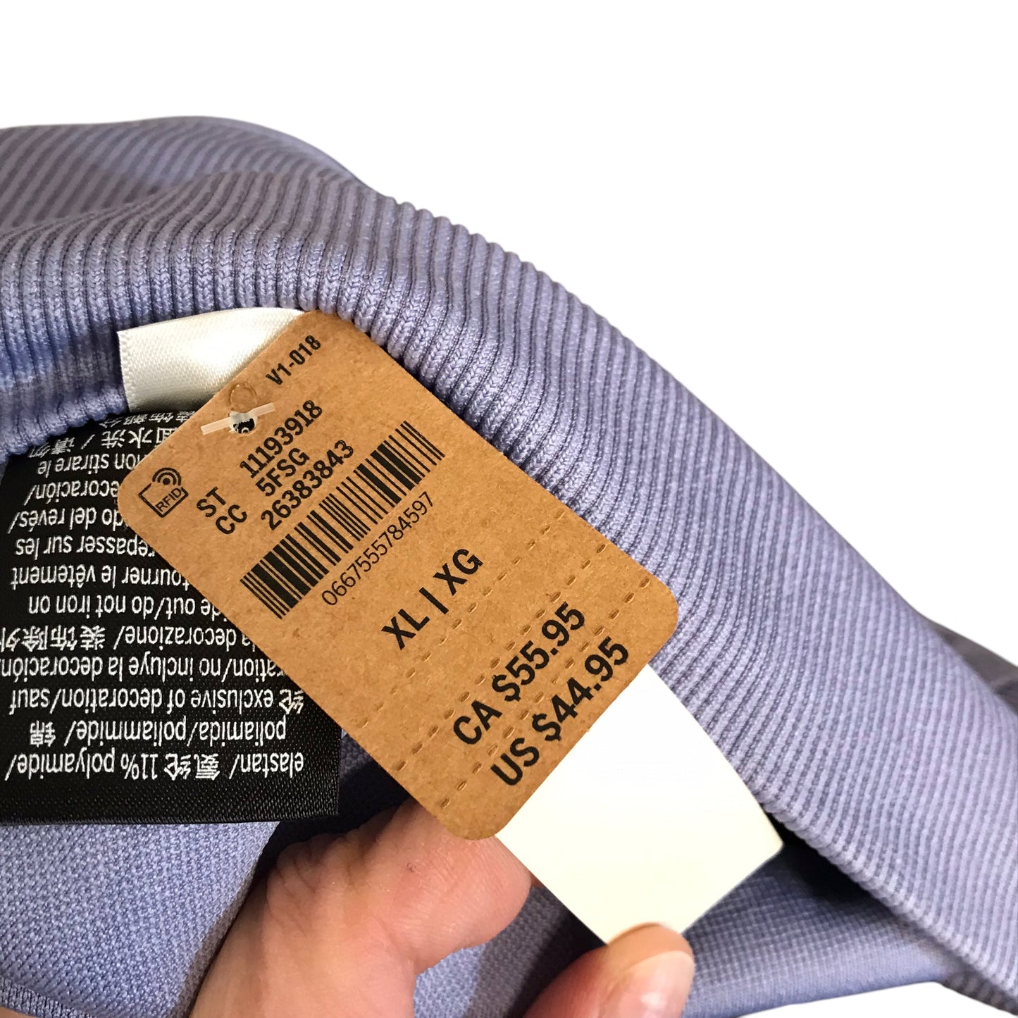 Athletic Capris By Pink In Purple, Size:Xl