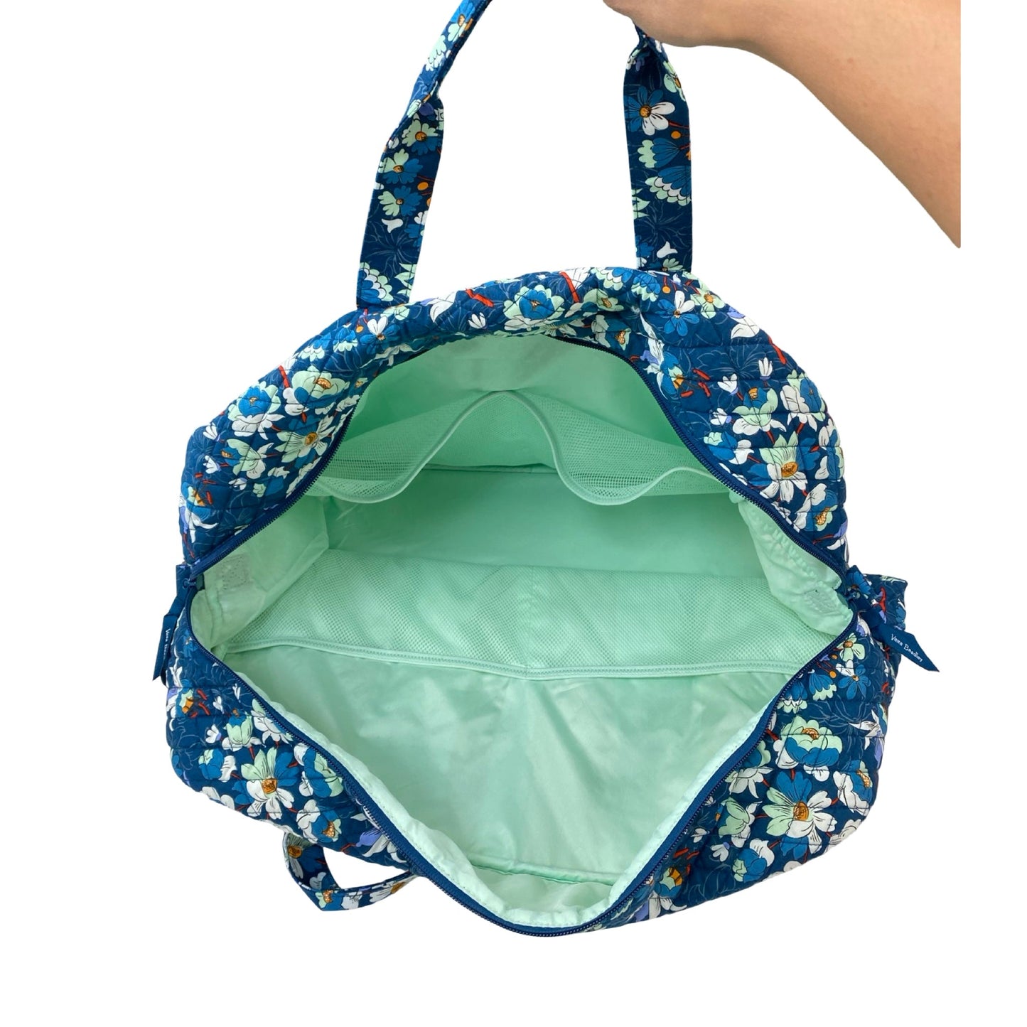 Duffle And Weekender By Vera Bradley In Blue & Green, Size:Large