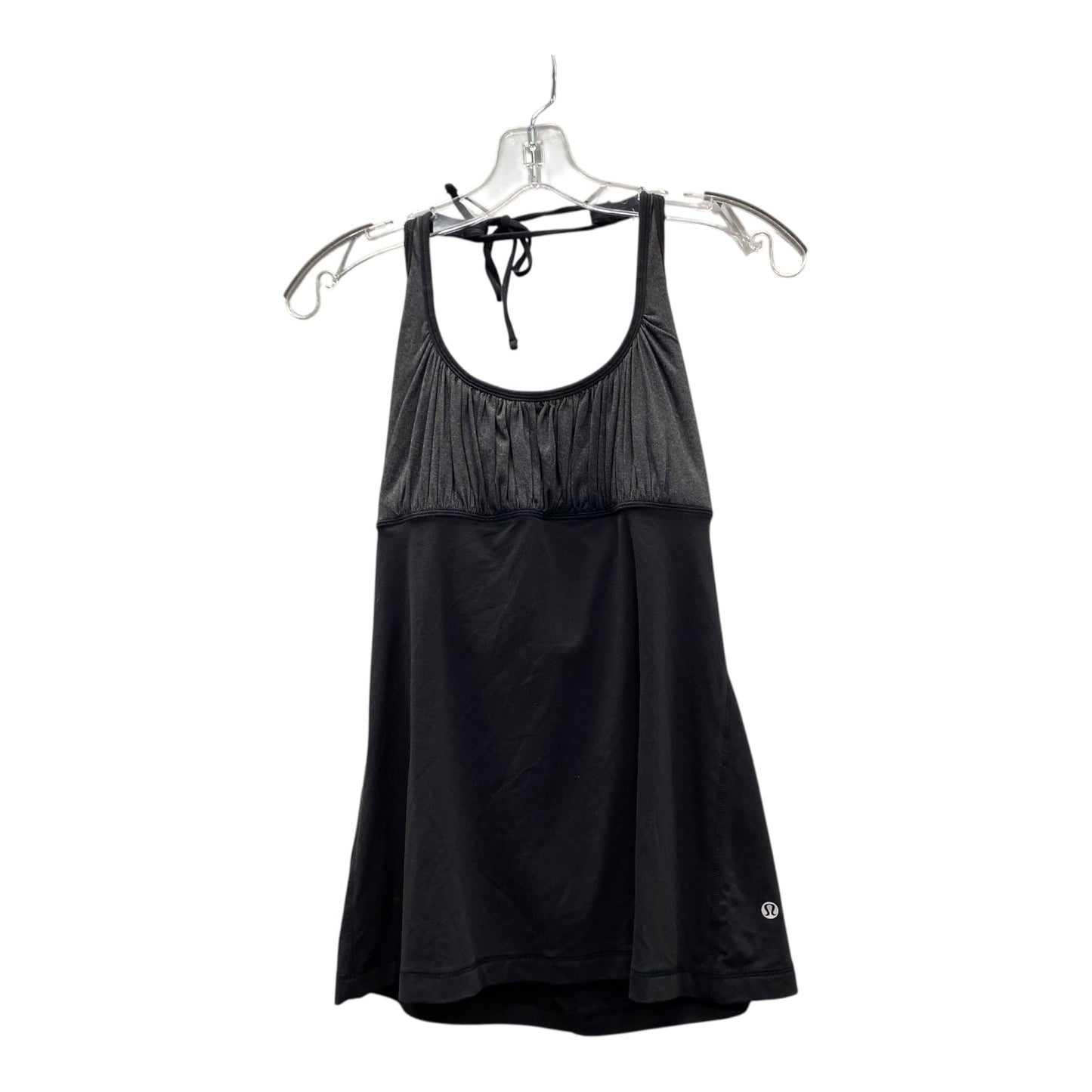 Athletic Tank Top By Lululemon In Black & Grey, Size:M