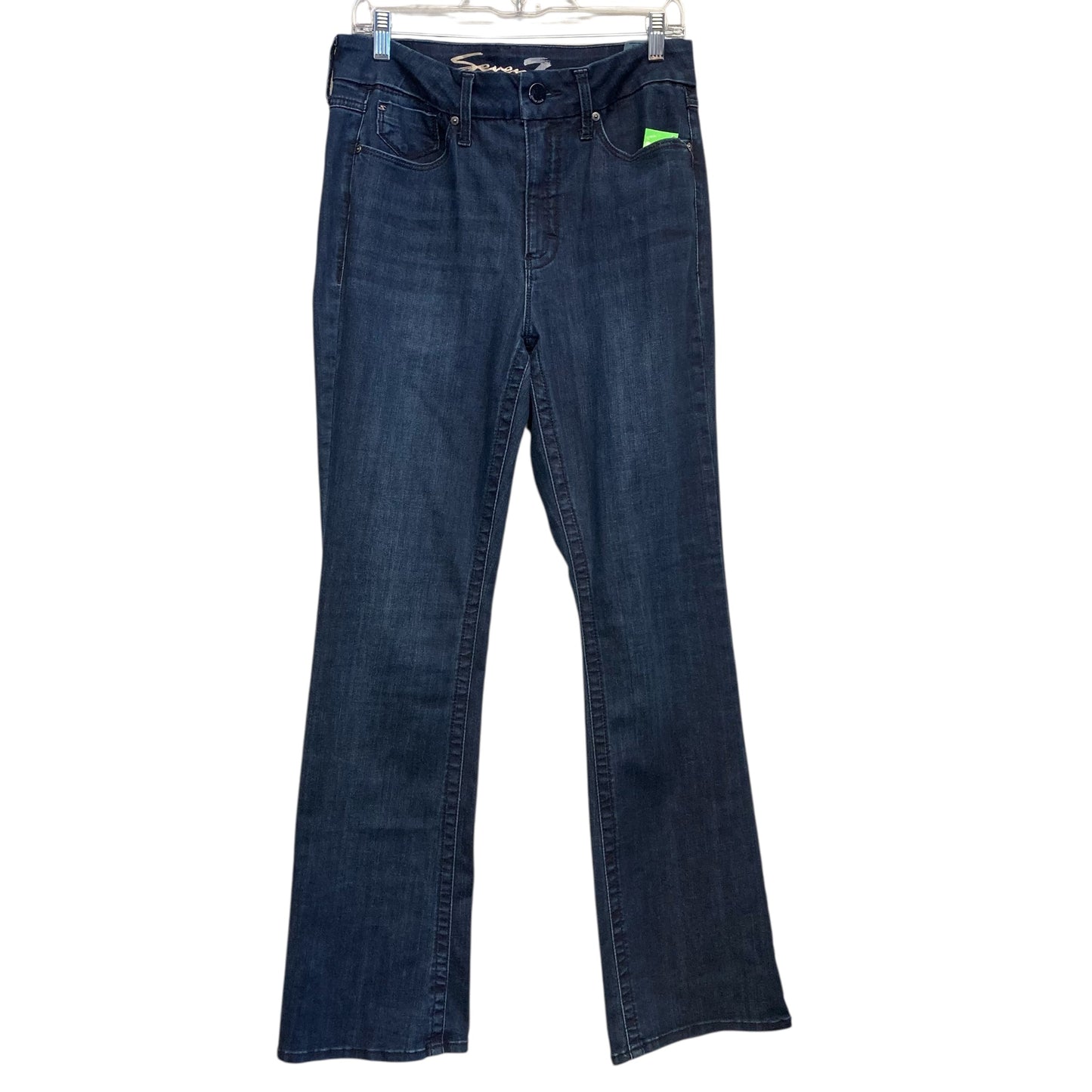 Jeans Straight By Seven 7 In Blue Denim, Size:10