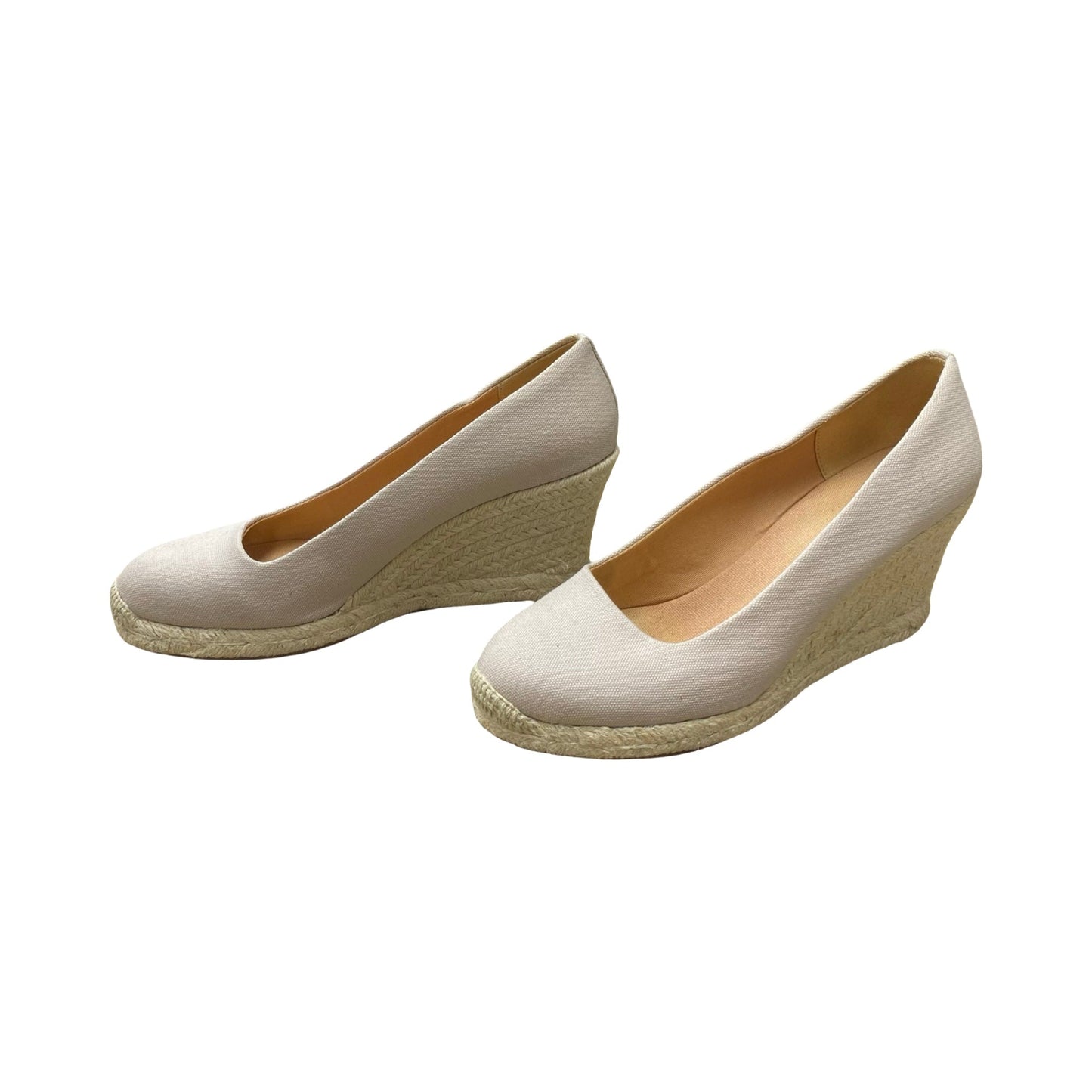 Shoes Heels Wedge By J. Crew In Beige, Size:7.5