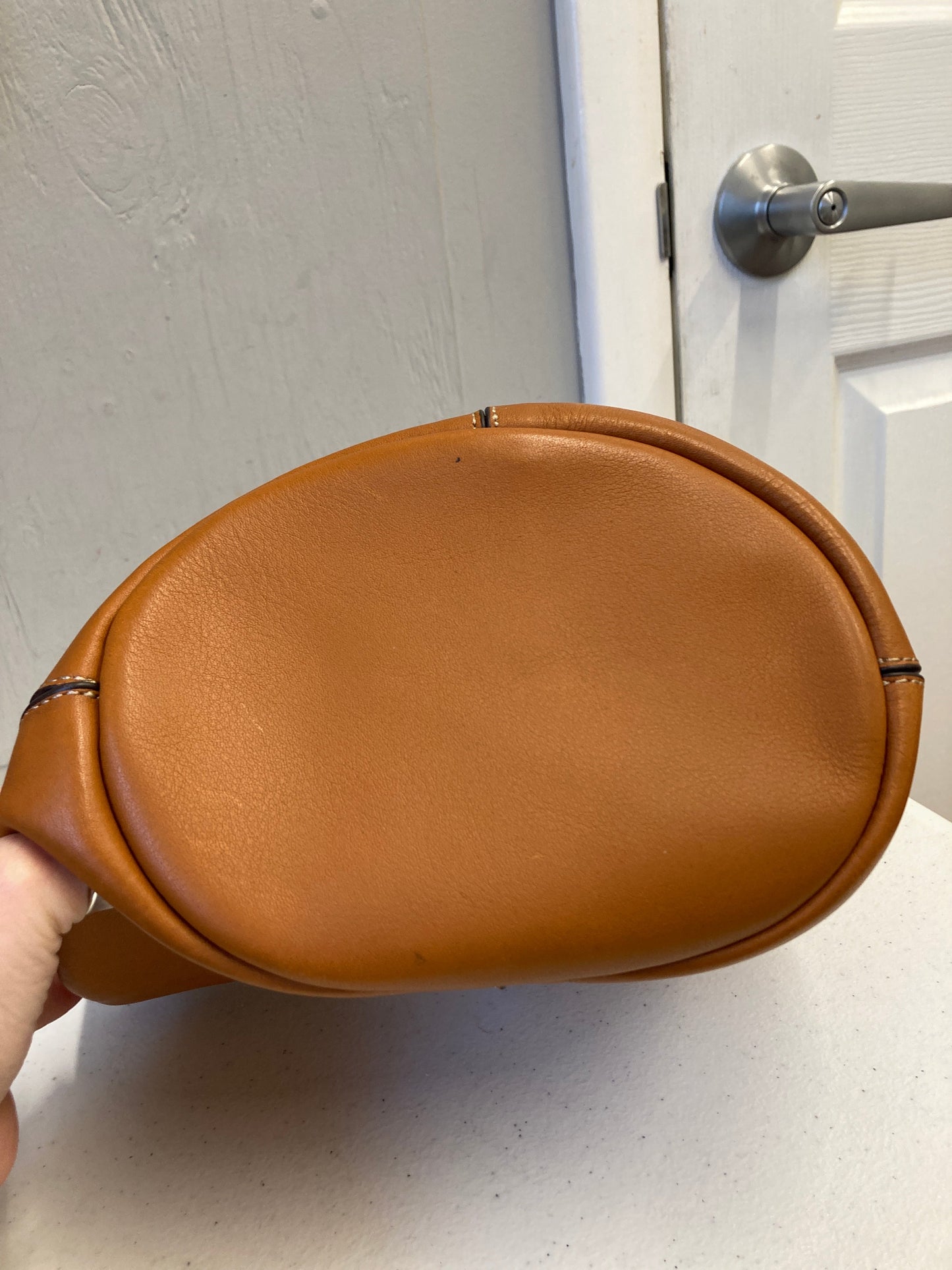 Crossbody Leather By J. Crew In Brown, Size:Medium