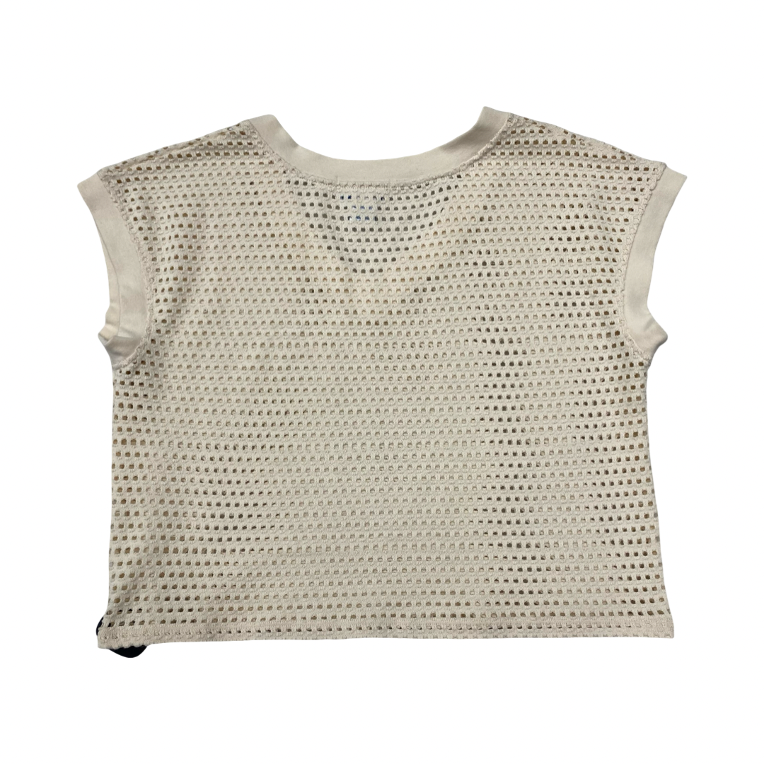 Top Sleeveless By C And C In Cream, Size:M