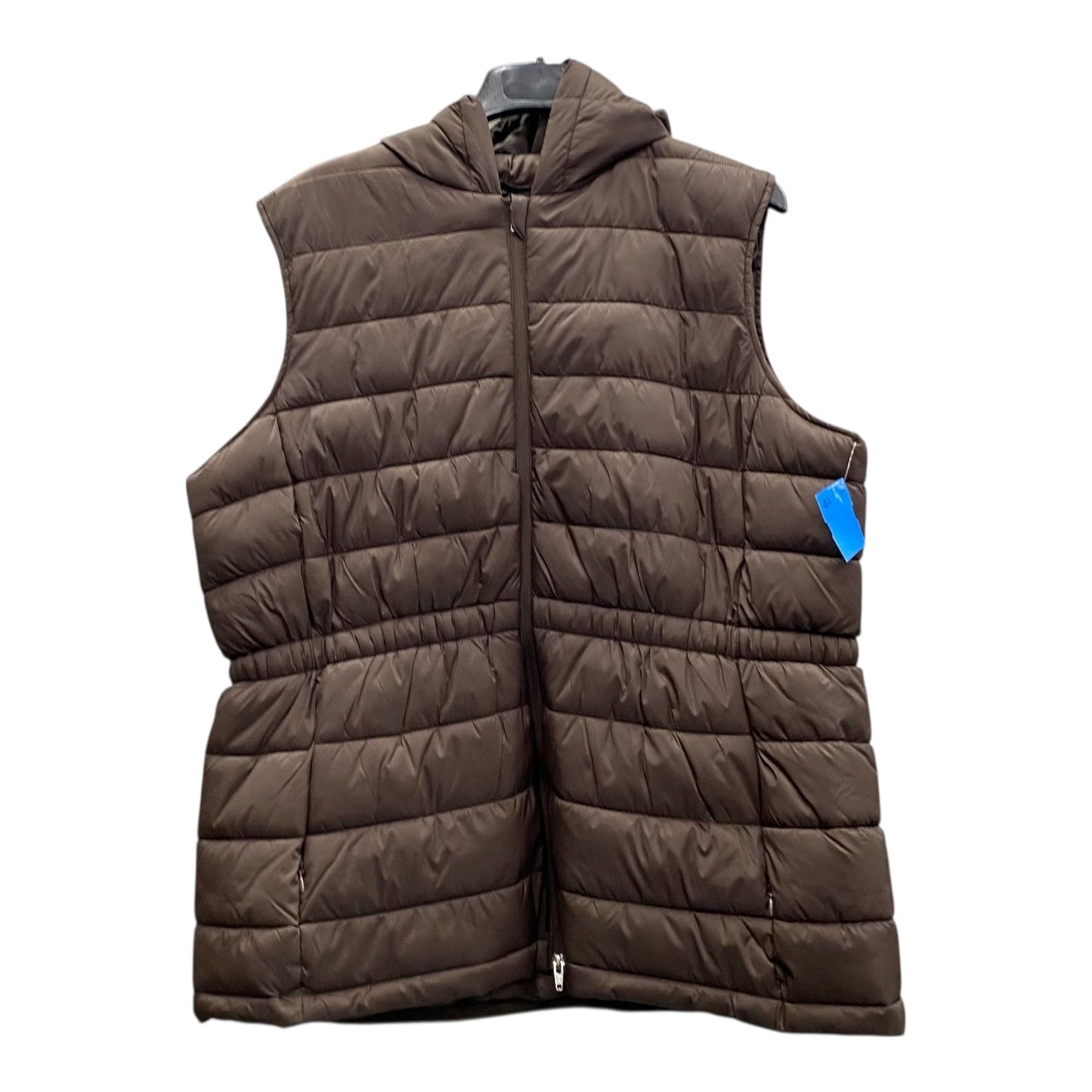 Vest Puffer & Quilted By Cme In Brown, Size:1X