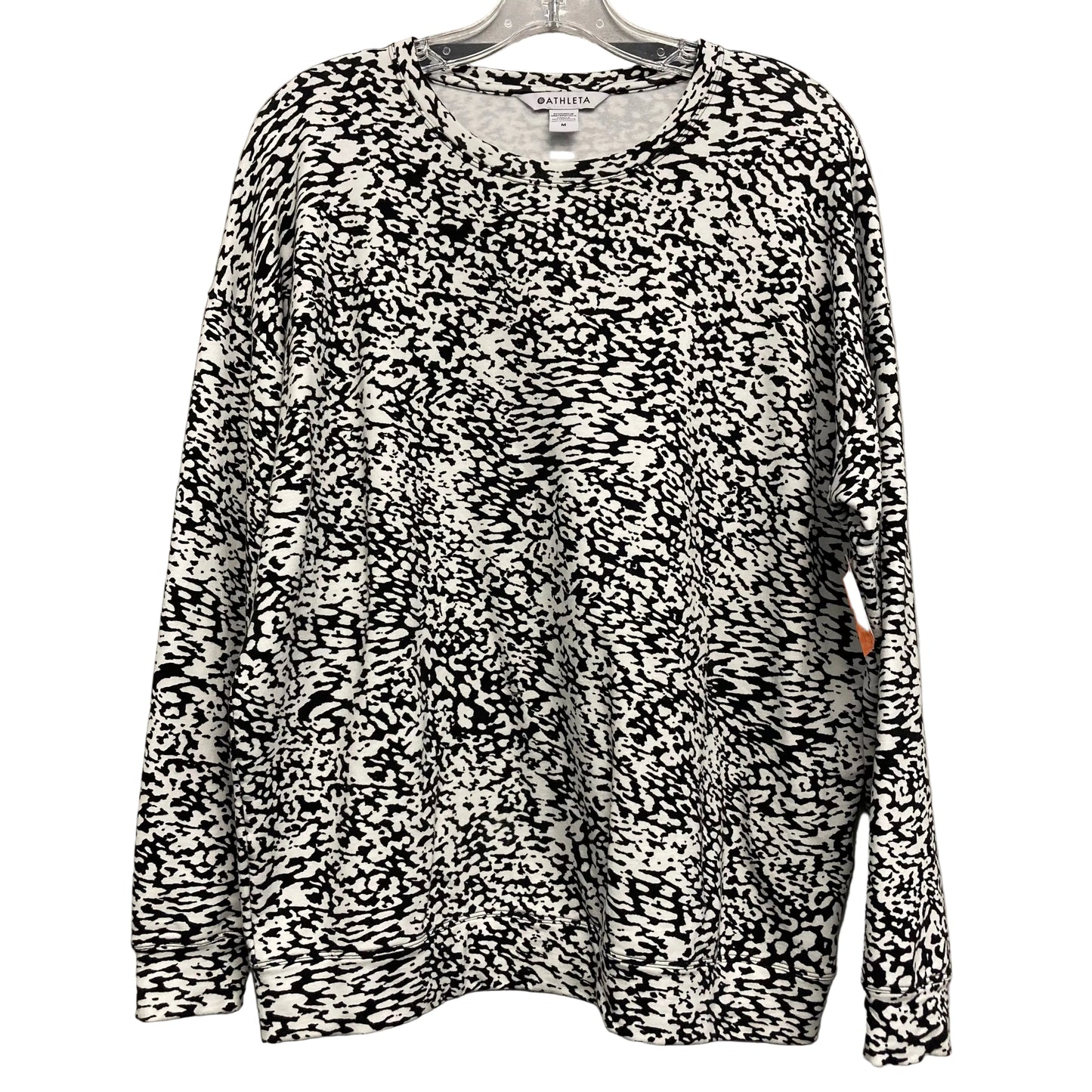 Top Ls By Athleta In Black & Cream, Size:M