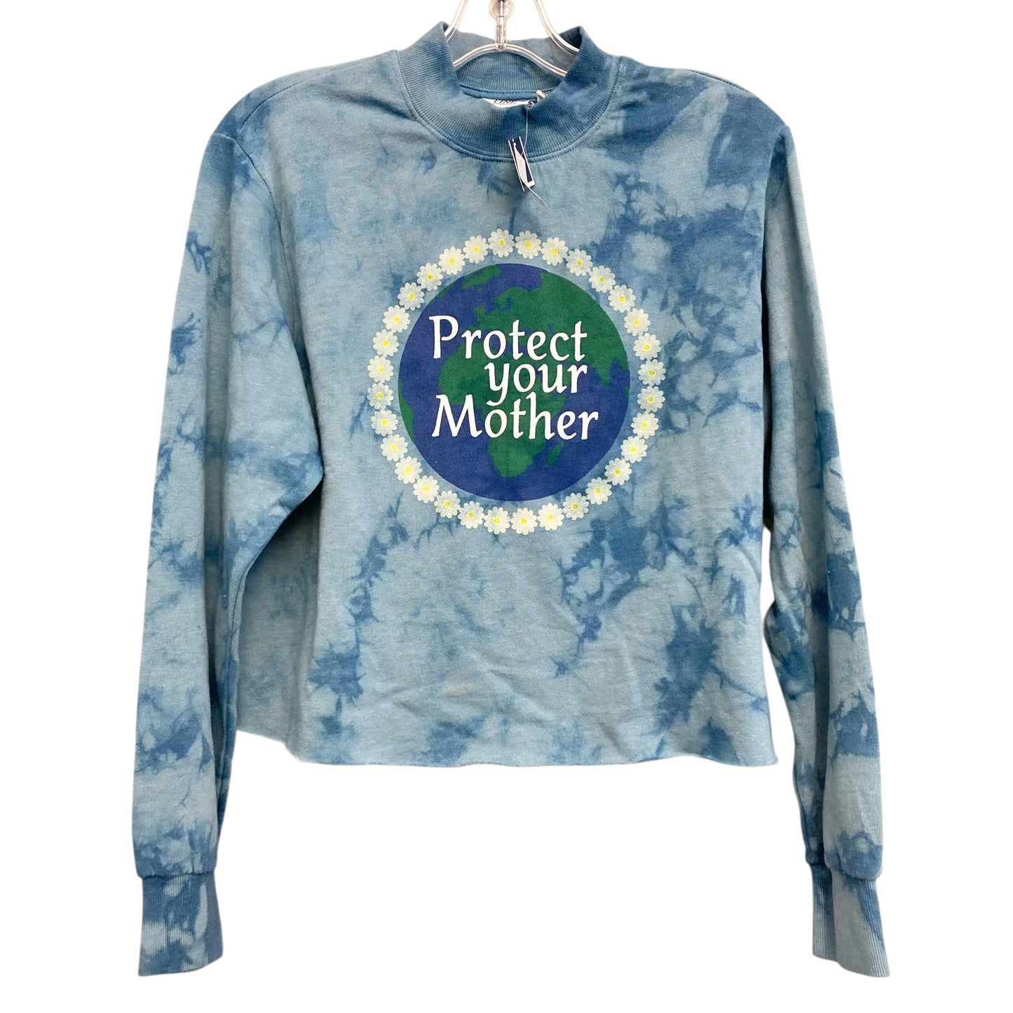 Sweatshirt Crewneck By Mighty Fine In Blue, Size:M
