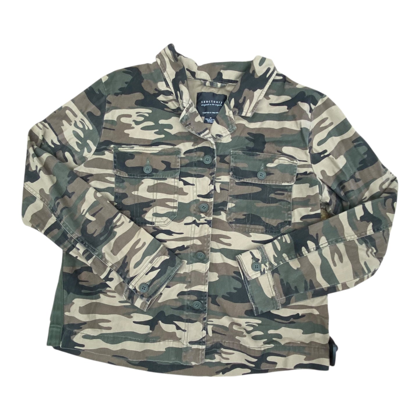 Jacket Denim By Sanctuary In Camouflage Print, Size:M