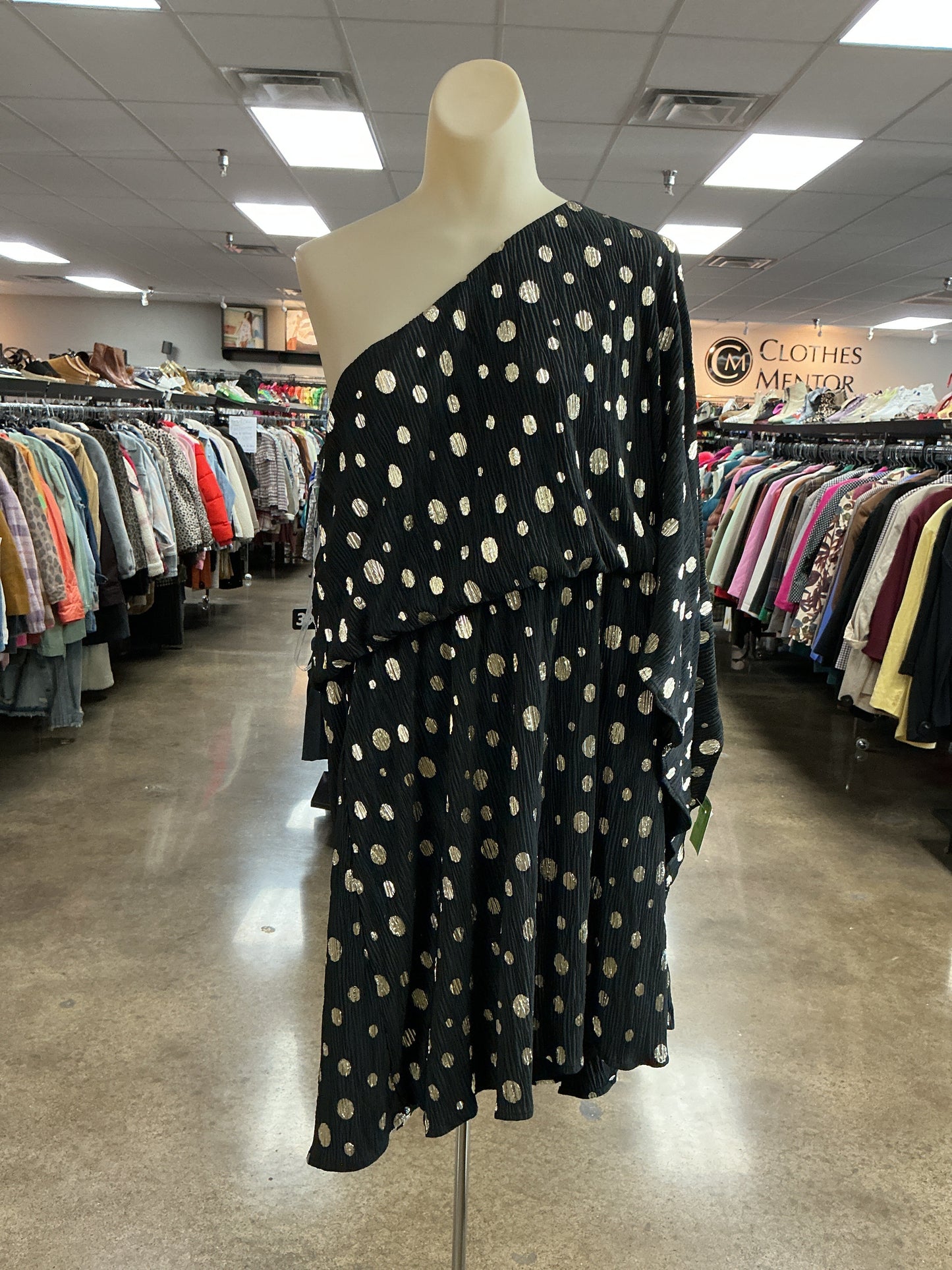 Dress Casual Short By Clothes Mentor In Polkadot Pattern, Size:2X