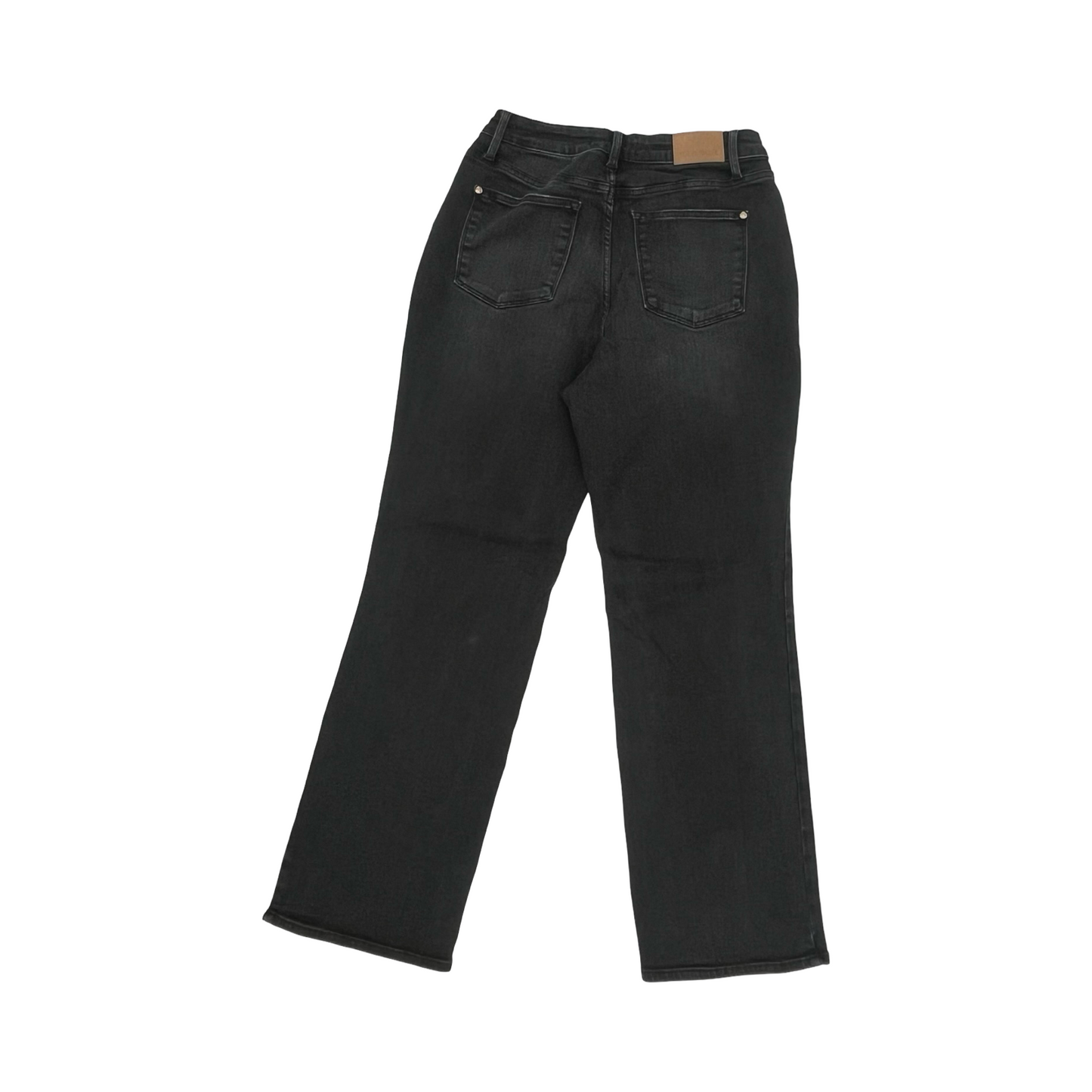 Jeans Straight By Judy Blue In Black Denim, Size:14