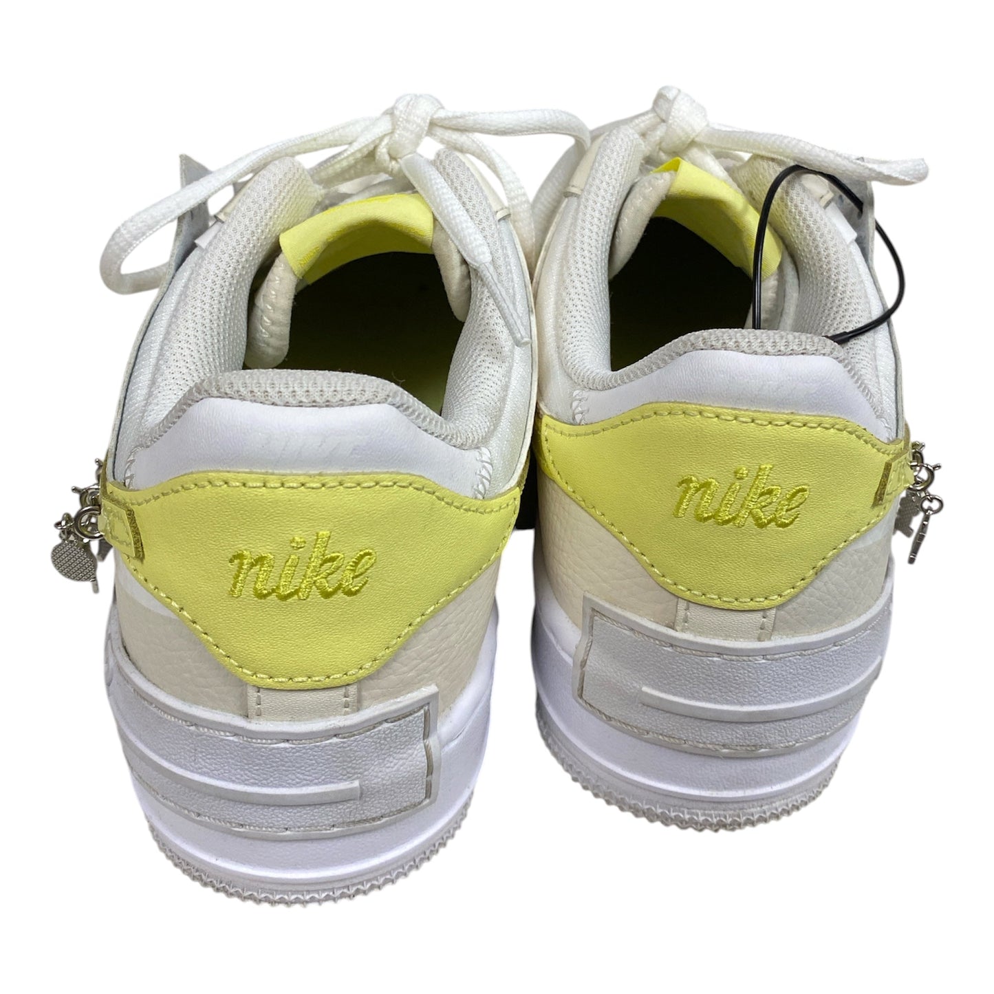 Shoes Sneakers By Nike In White & Yellow, Size:8