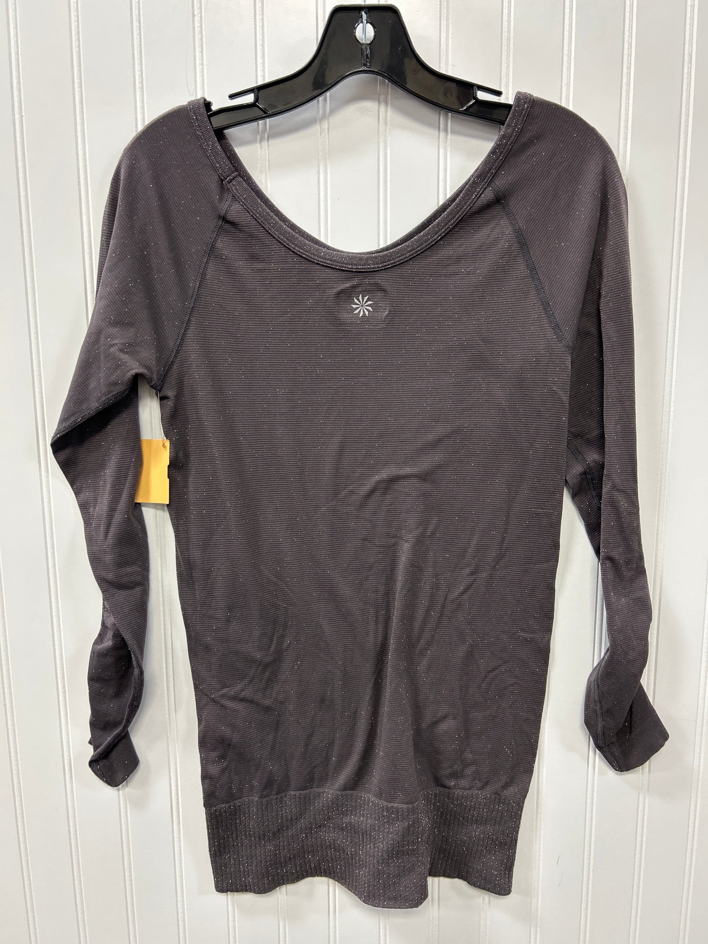 Athletic Top Ls Crewneck By Athleta In Grey, Size:S