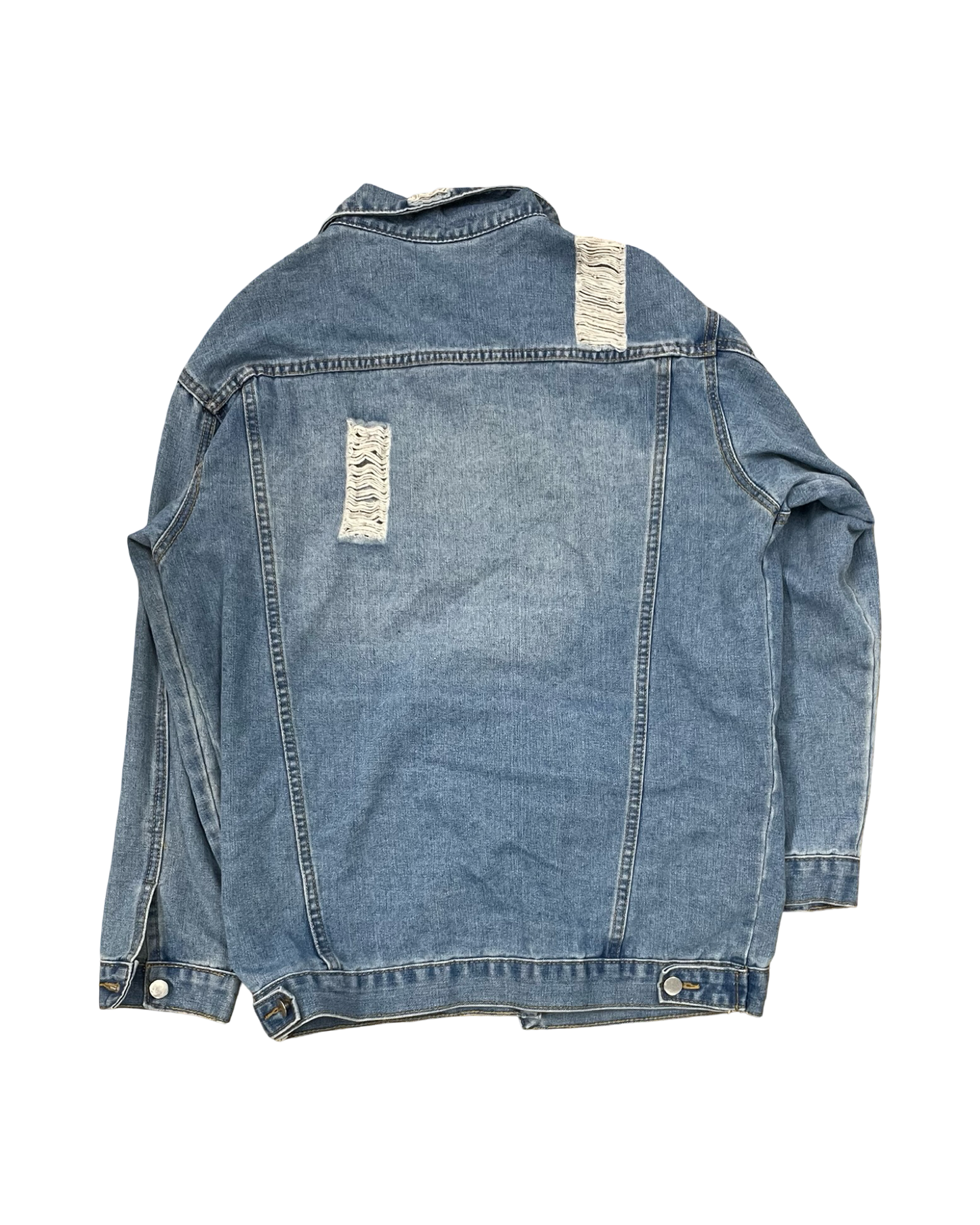 Jacket Denim By Clothes Mentor In Blue Denim, Size:L