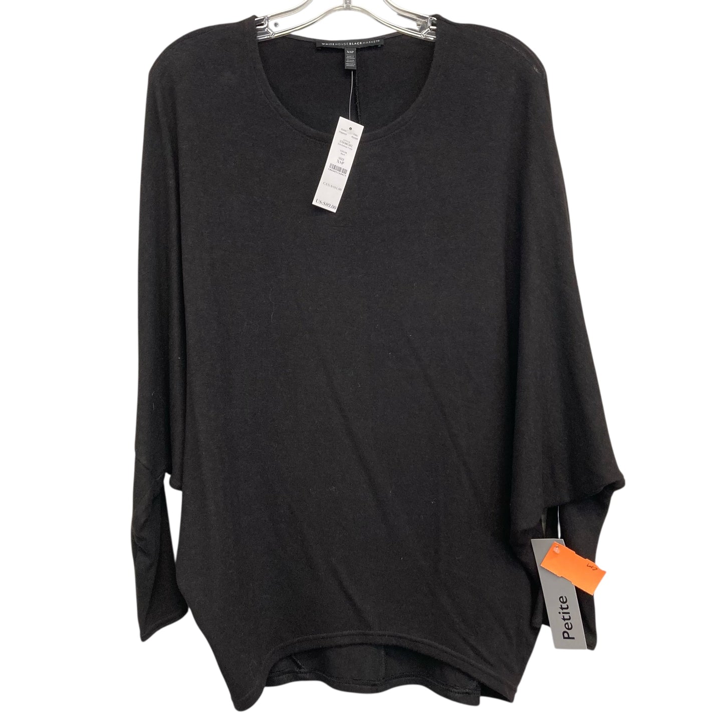 Top Ls Basic By White House Black Market In Black, Size:Xsp