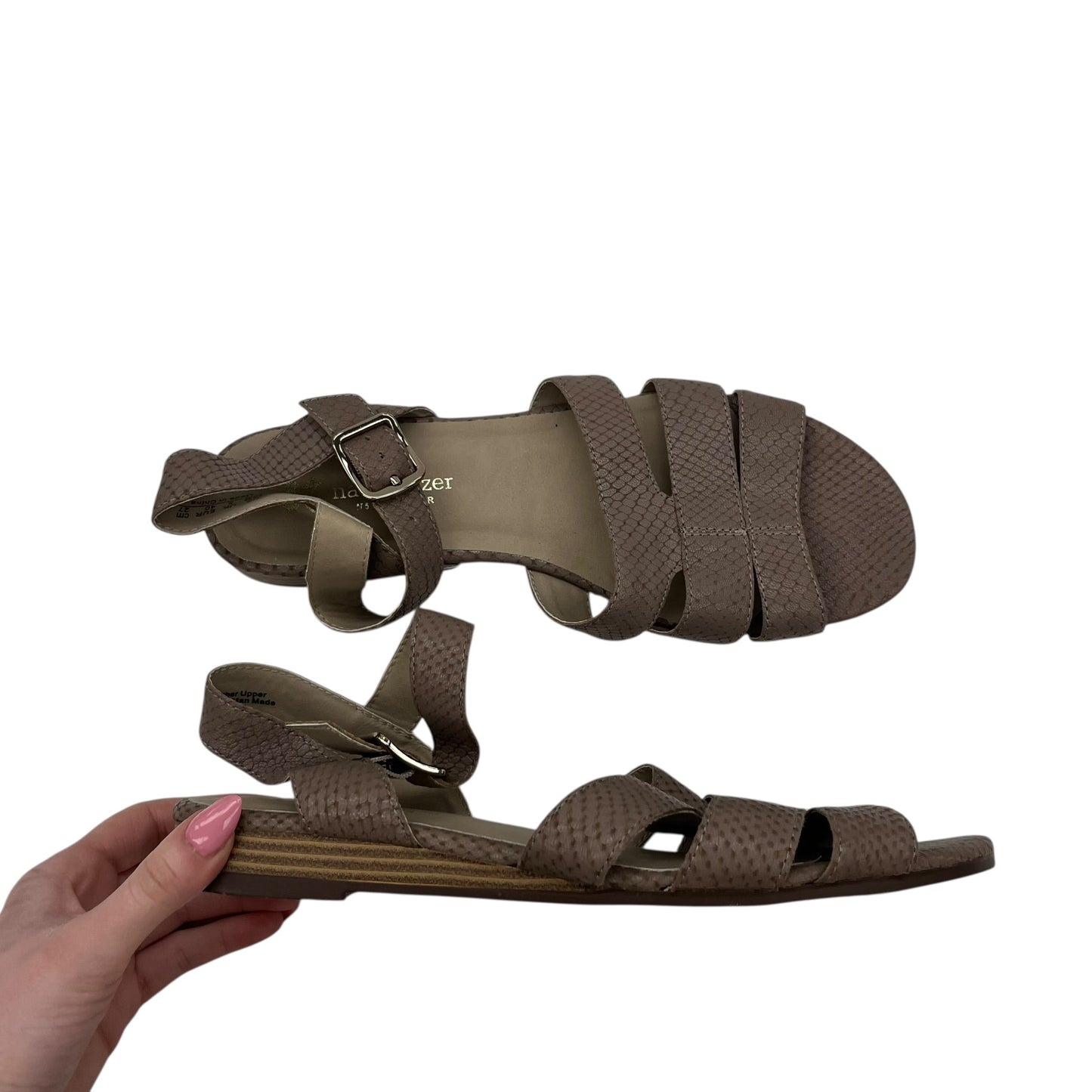 Sandals Flats By Naturalizer In Brown, Size:10