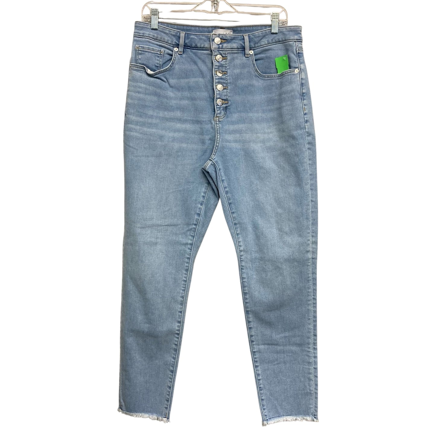 Jeans Straight By Loft In Blue Denim, Size:12