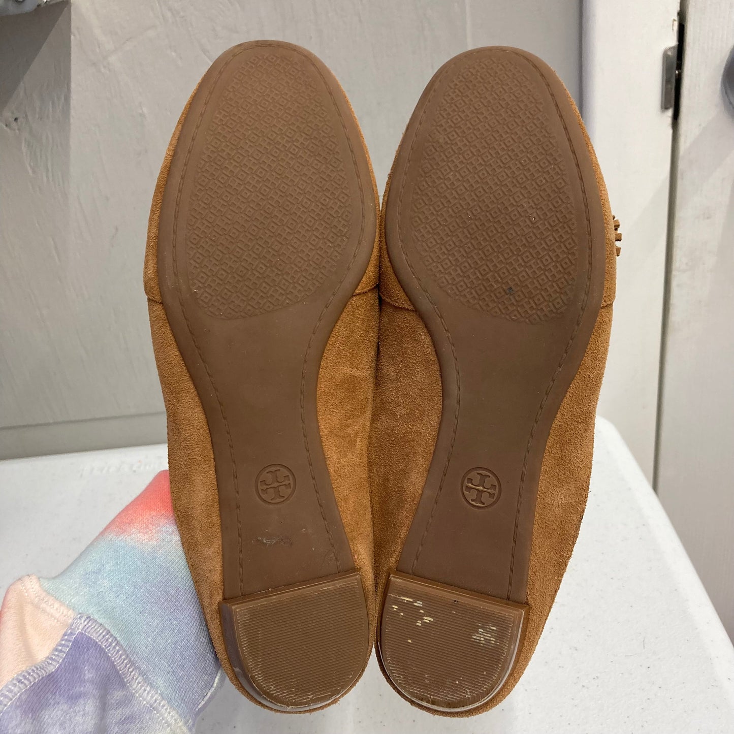 Shoes Designer By Tory Burch In Tan, Size:7