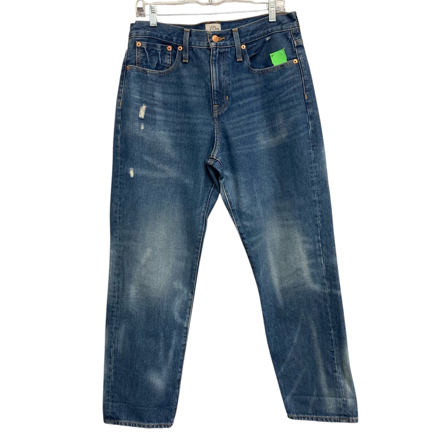Jeans Straight By J. Crew In Blue Denim, Size:6