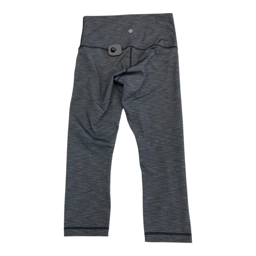 Athletic Capris By Lululemon In Grey, Size:8