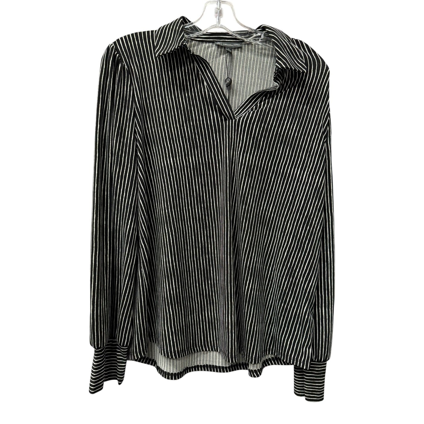 Top Ls By Adrianna Papell In Black, Size:L