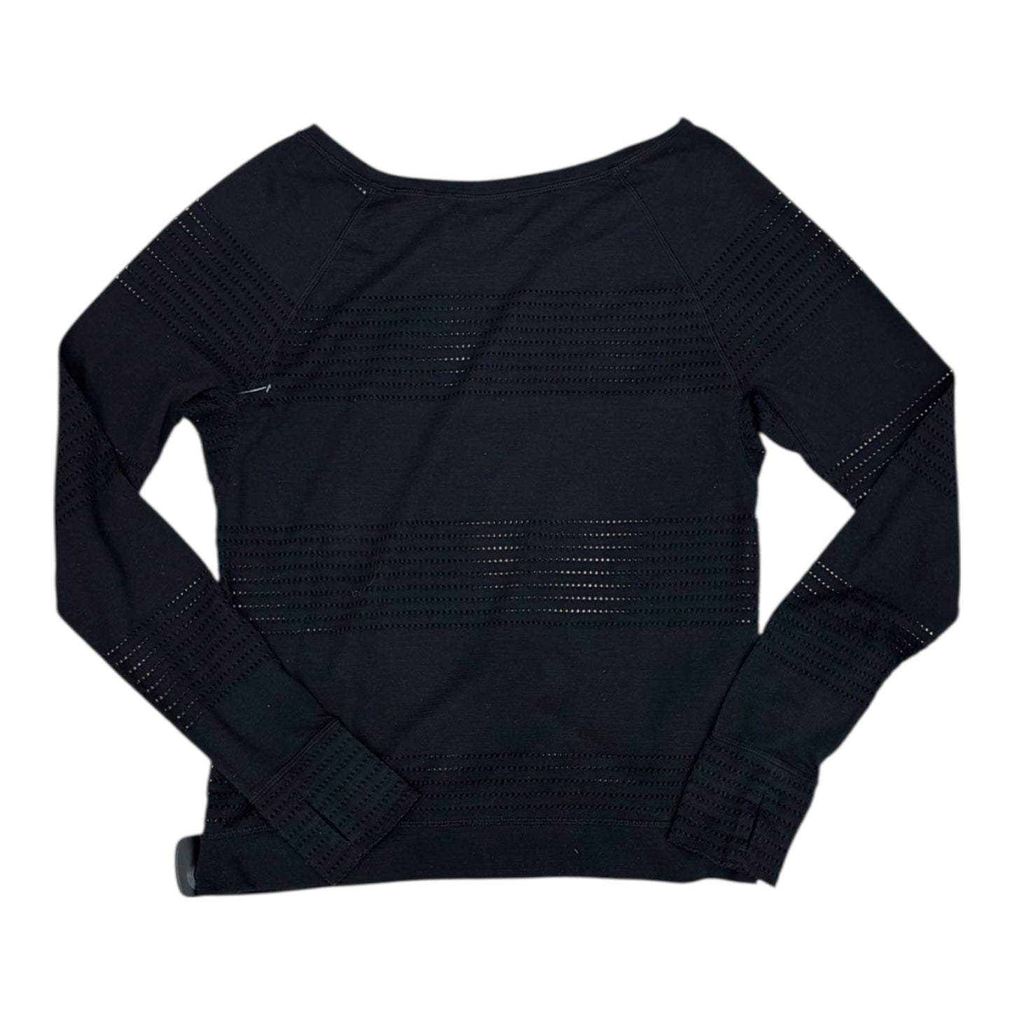 Athletic Top Ls Crewneck By Athleta In Black, Size:S