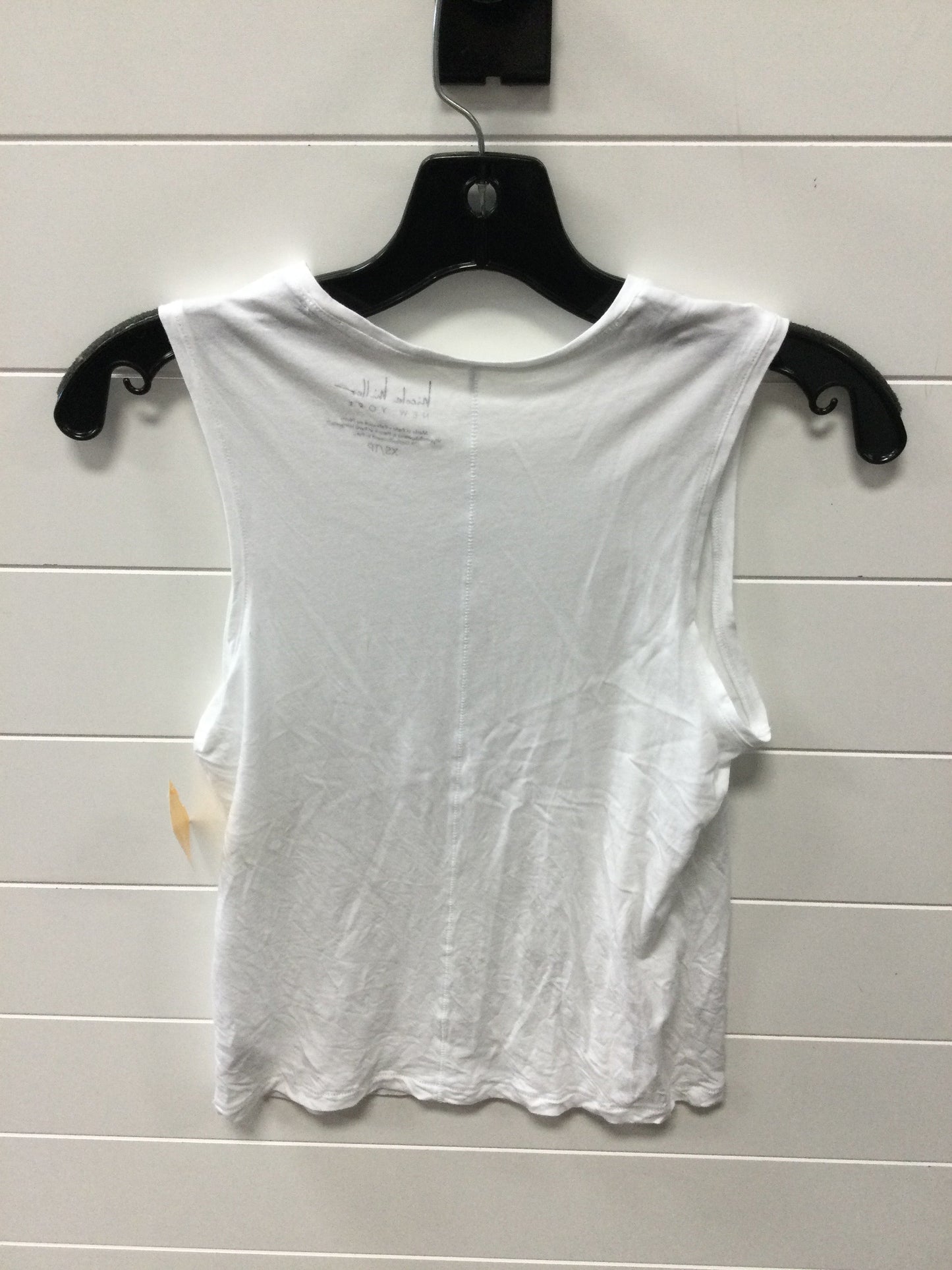 Top Sleeveless By Nicole By Nicole Miller In White, Size:Xs