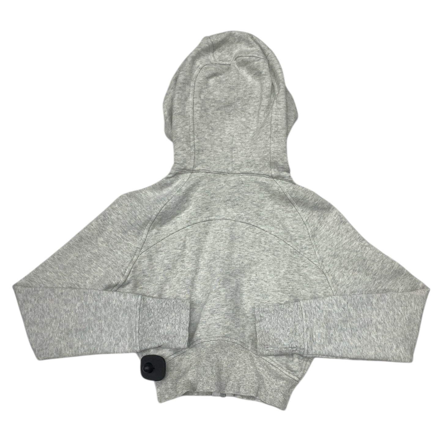 Athletic Jacket By Lululemon In Grey, Size:0